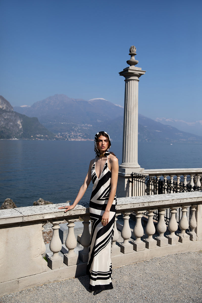 Pietra V Neck Slip Dress