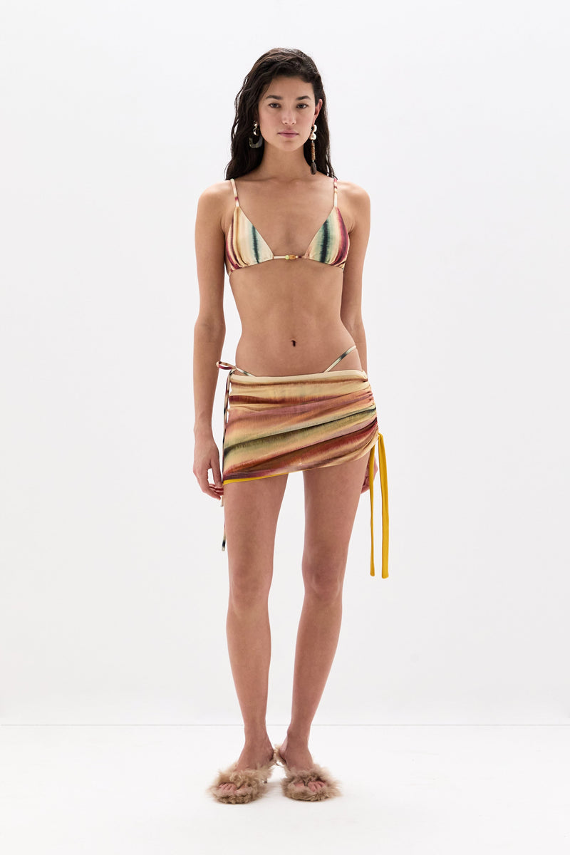 Riley Beaded String Triangle Top