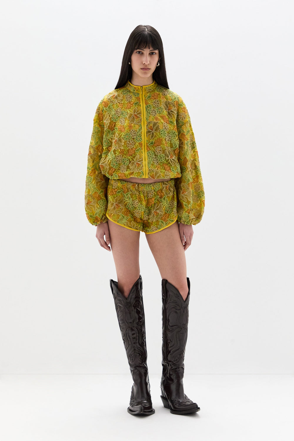Lillie Lace Bomber Jacket