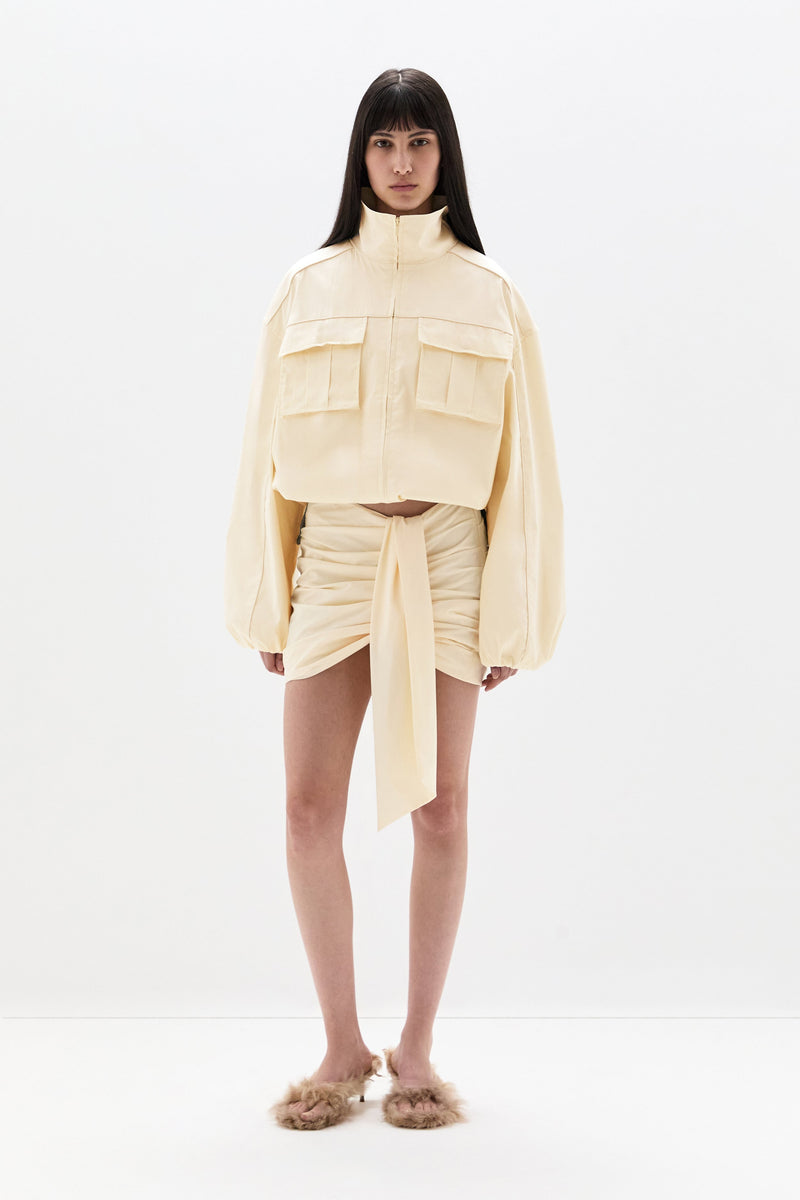 Arla Gathered Mini Skirt