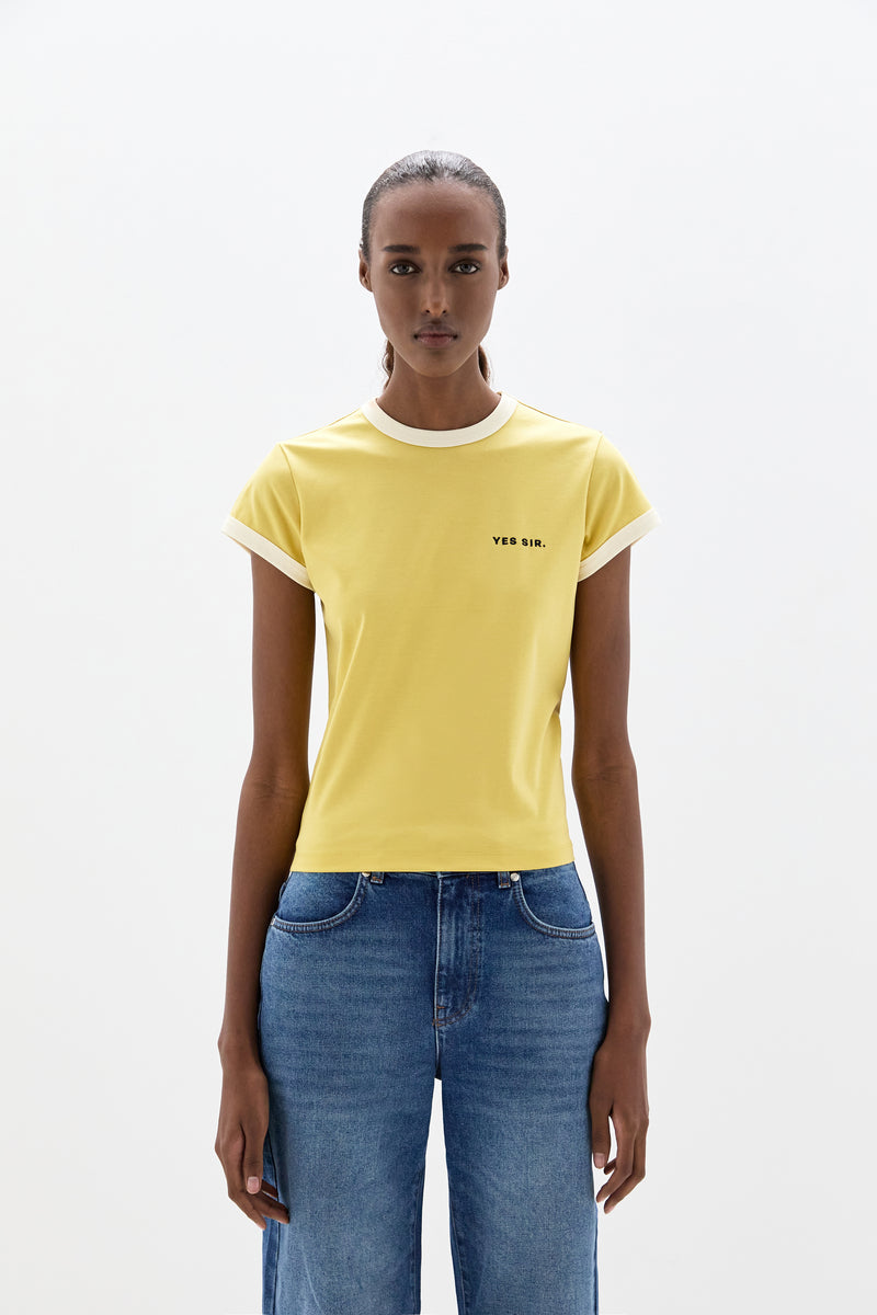 Yes Sir. Fitted Tee