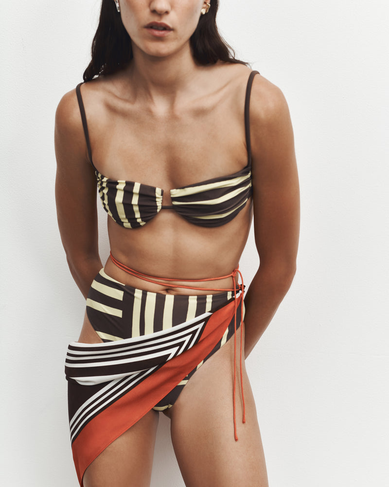 Linocut High Cut Brief