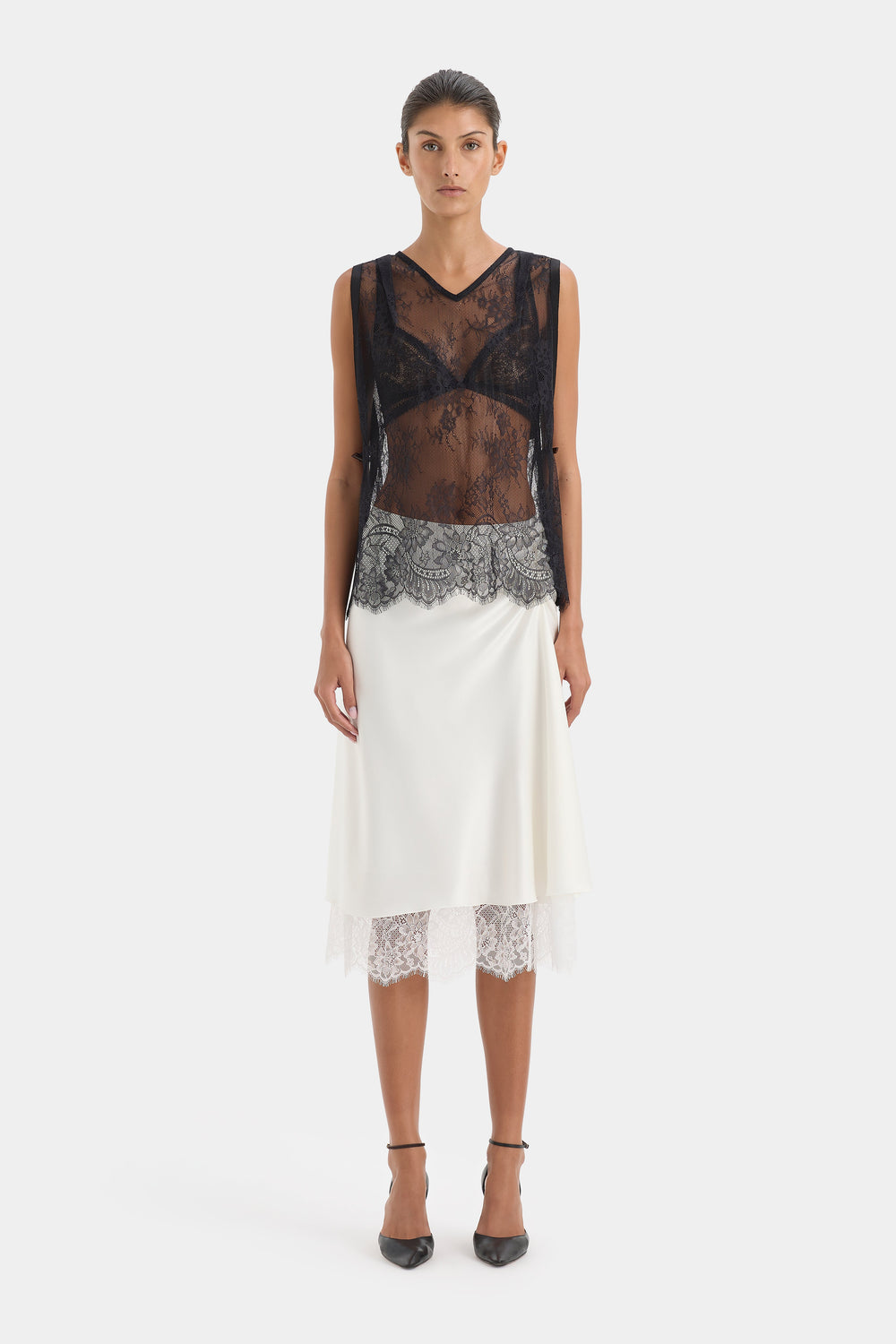 Ingrid Lace Midi Skirt