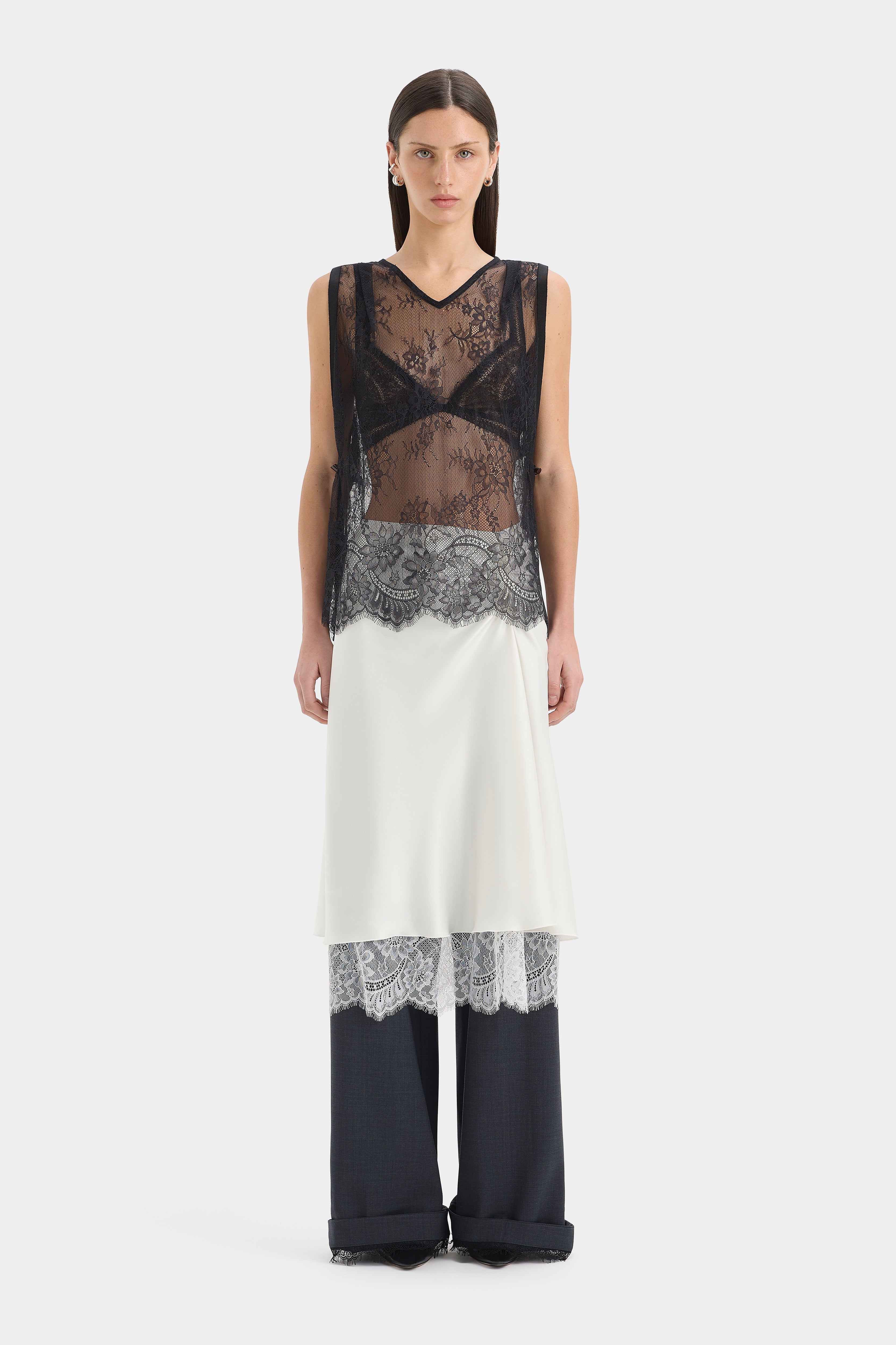 Ingrid Lace Midi Skirt