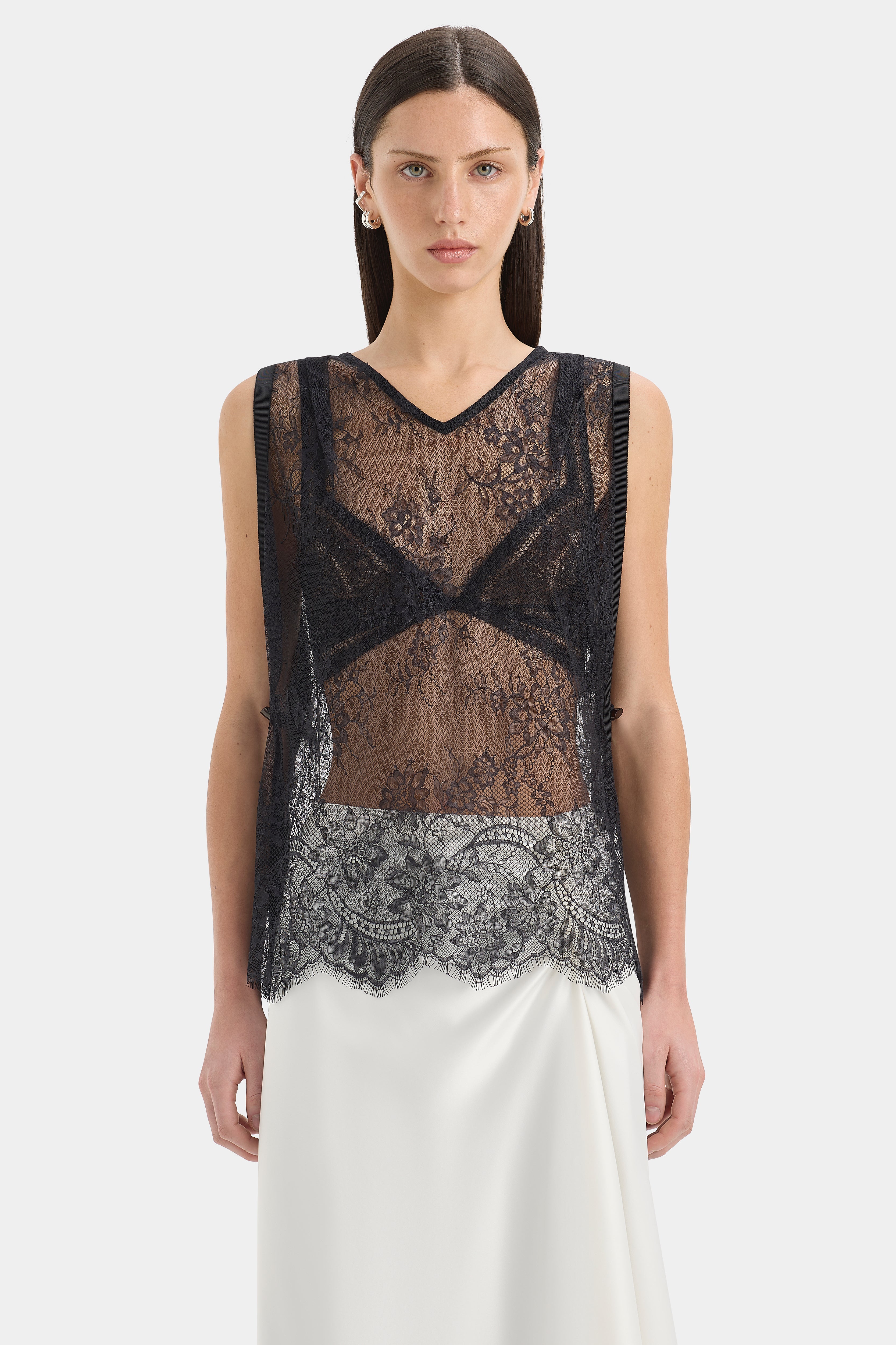 Ingrid Lace Midi Skirt