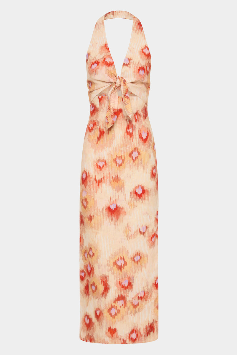 Fiorella Tie Midi Dress