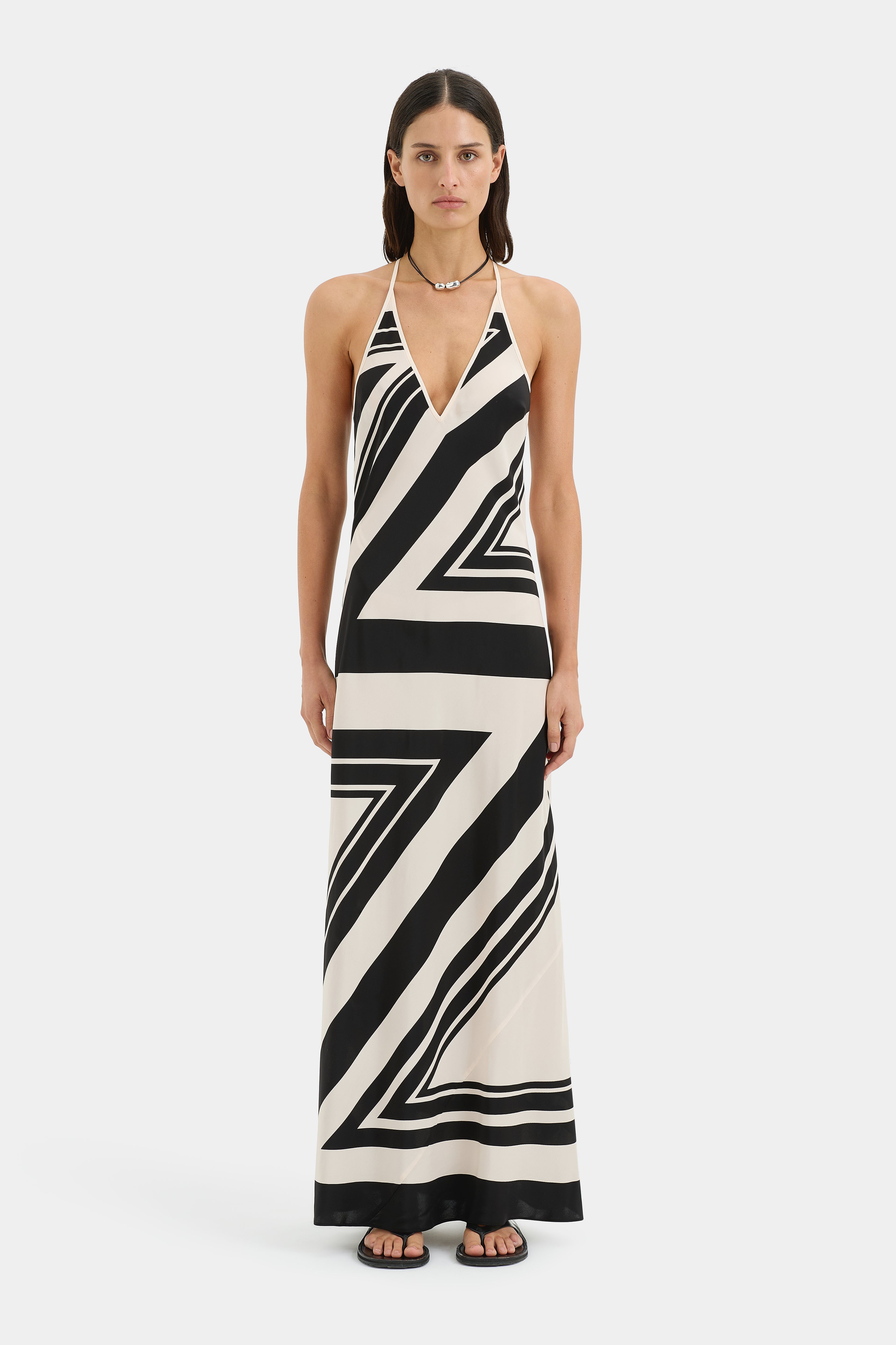 Pietra V Neck Slip Dress