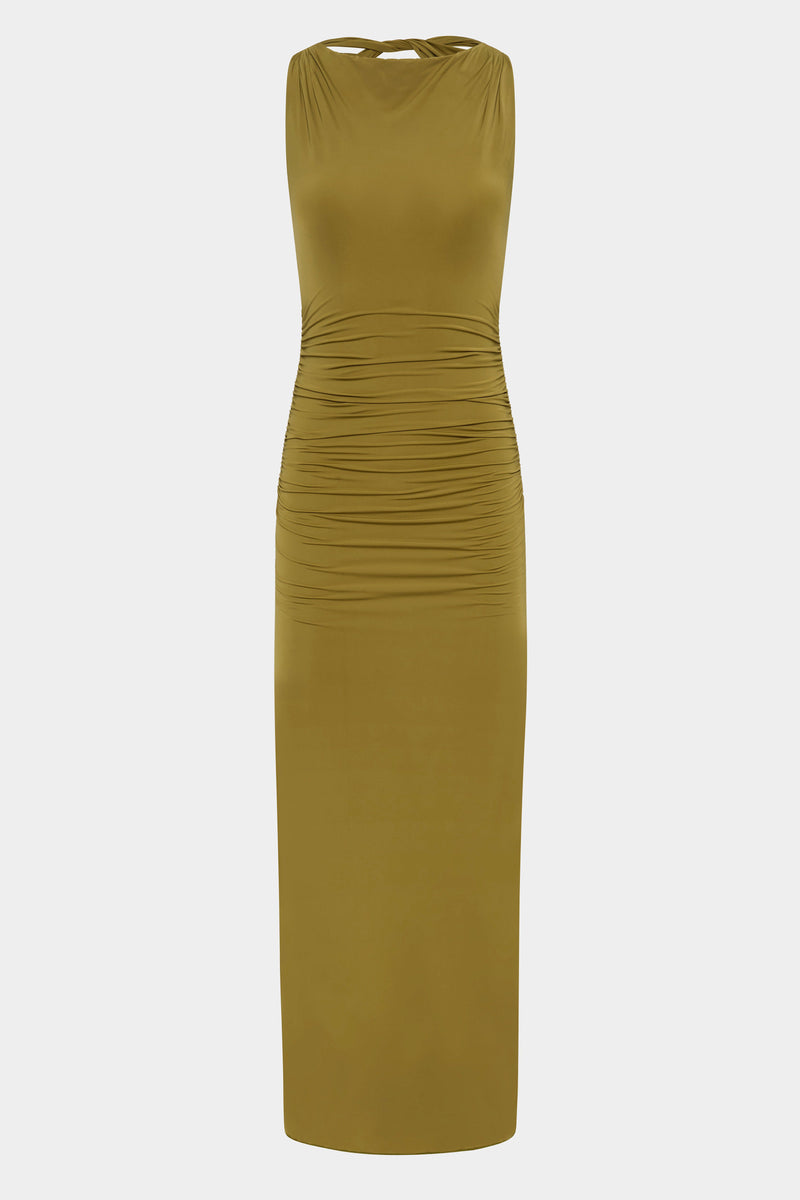 Cascina Twist Midi Dress