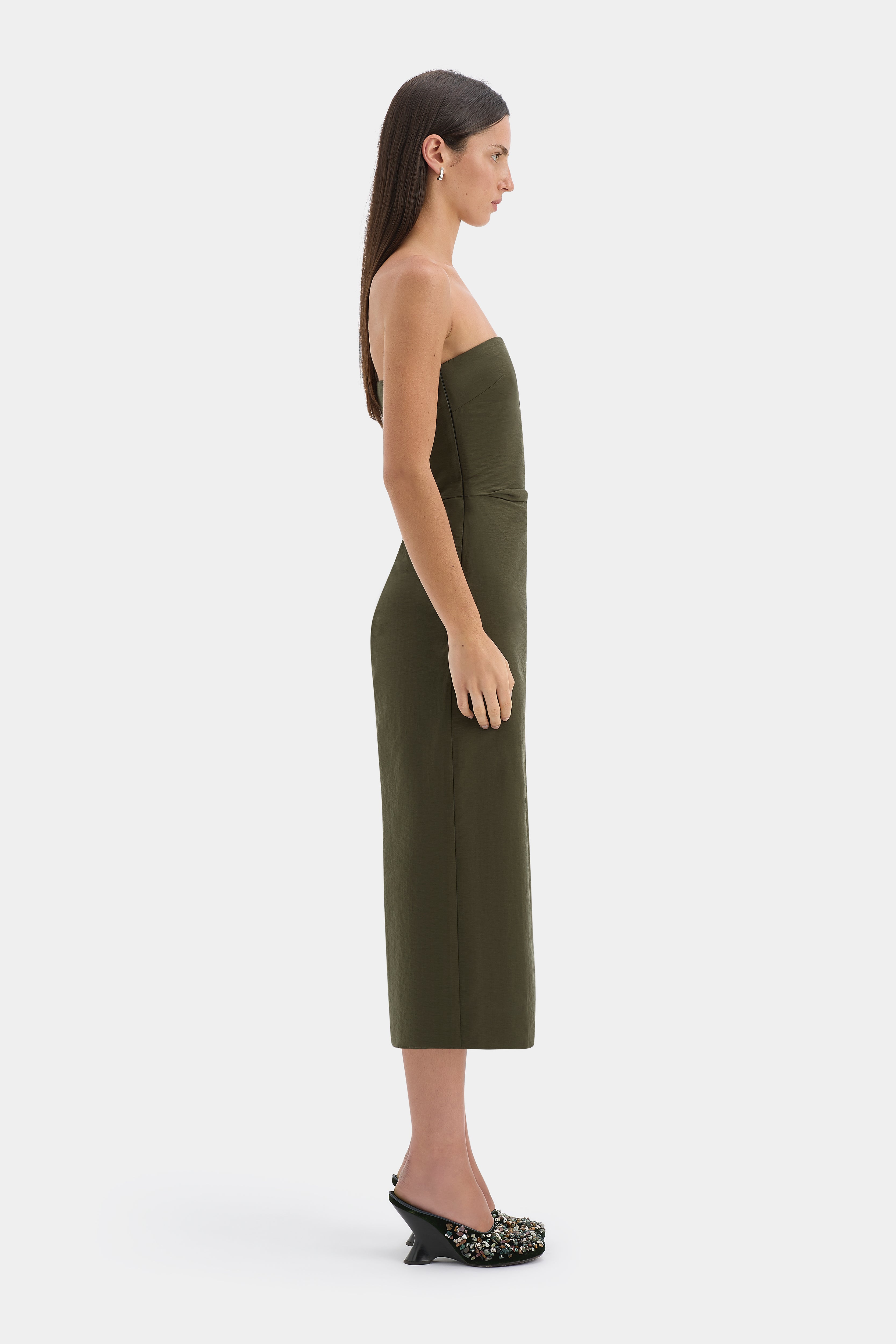 Sorel Strapless Midi Dress