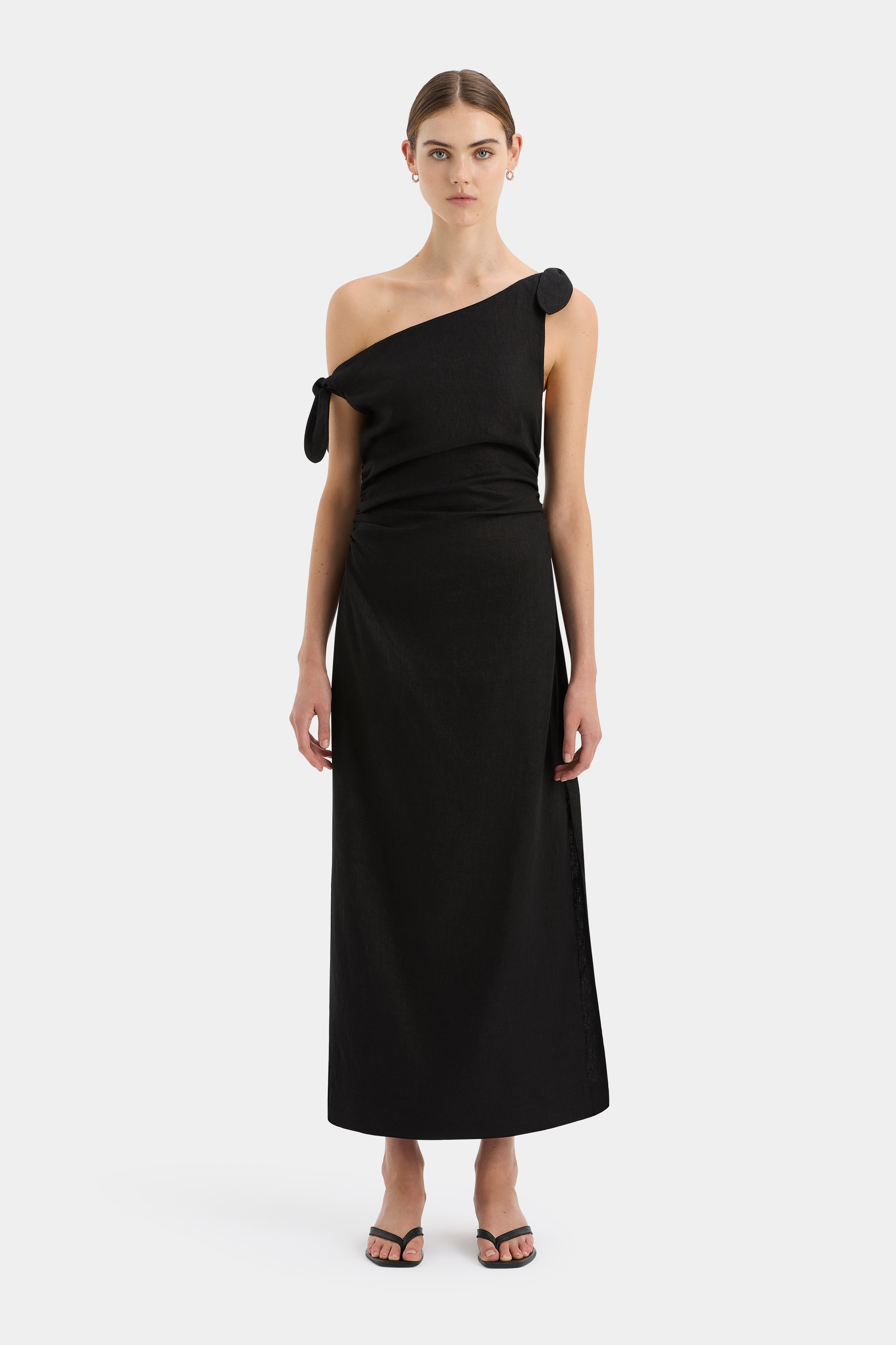 Bettina Off Shoulder Dress | Black | SIR.