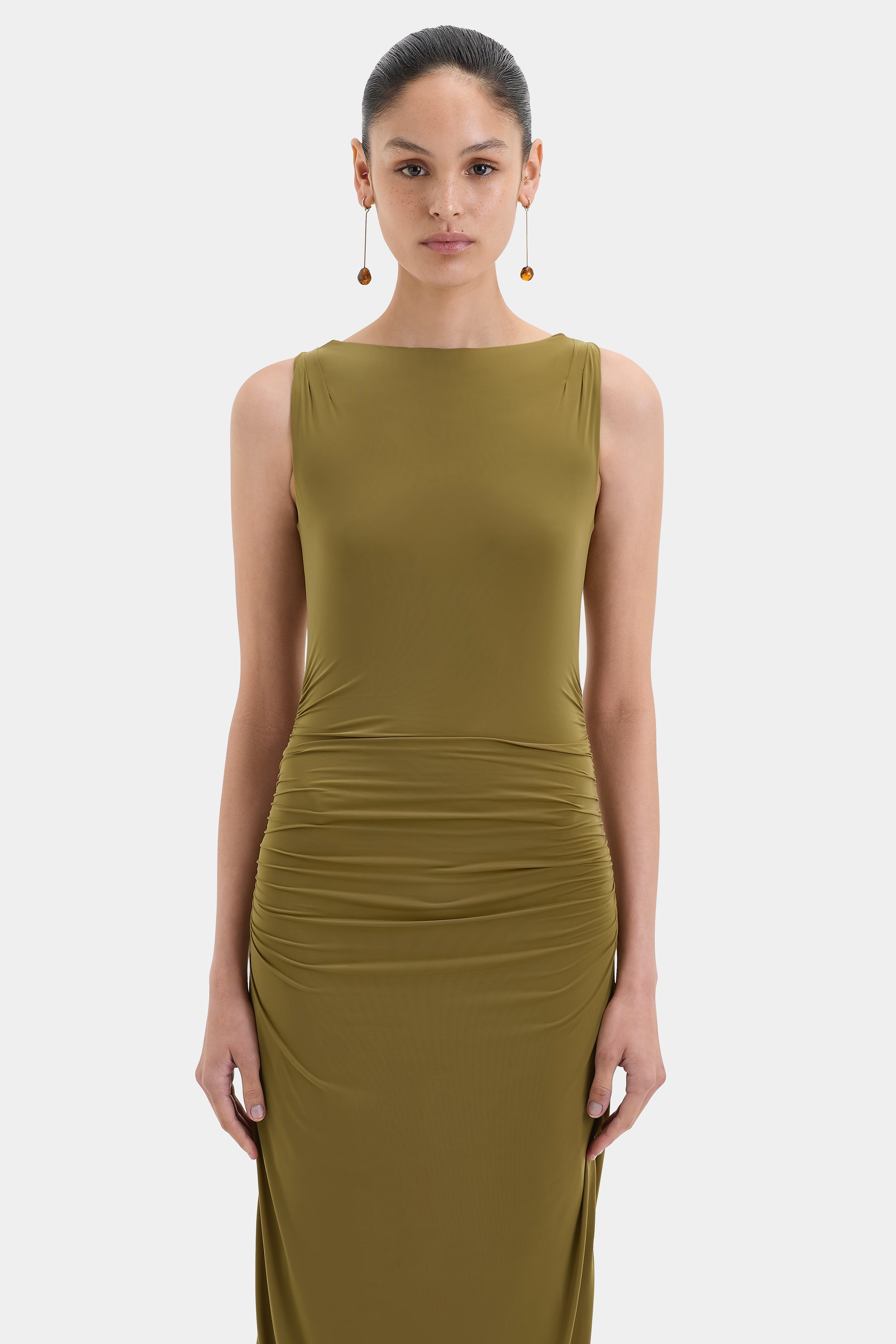 Cascina Twist Midi Dress