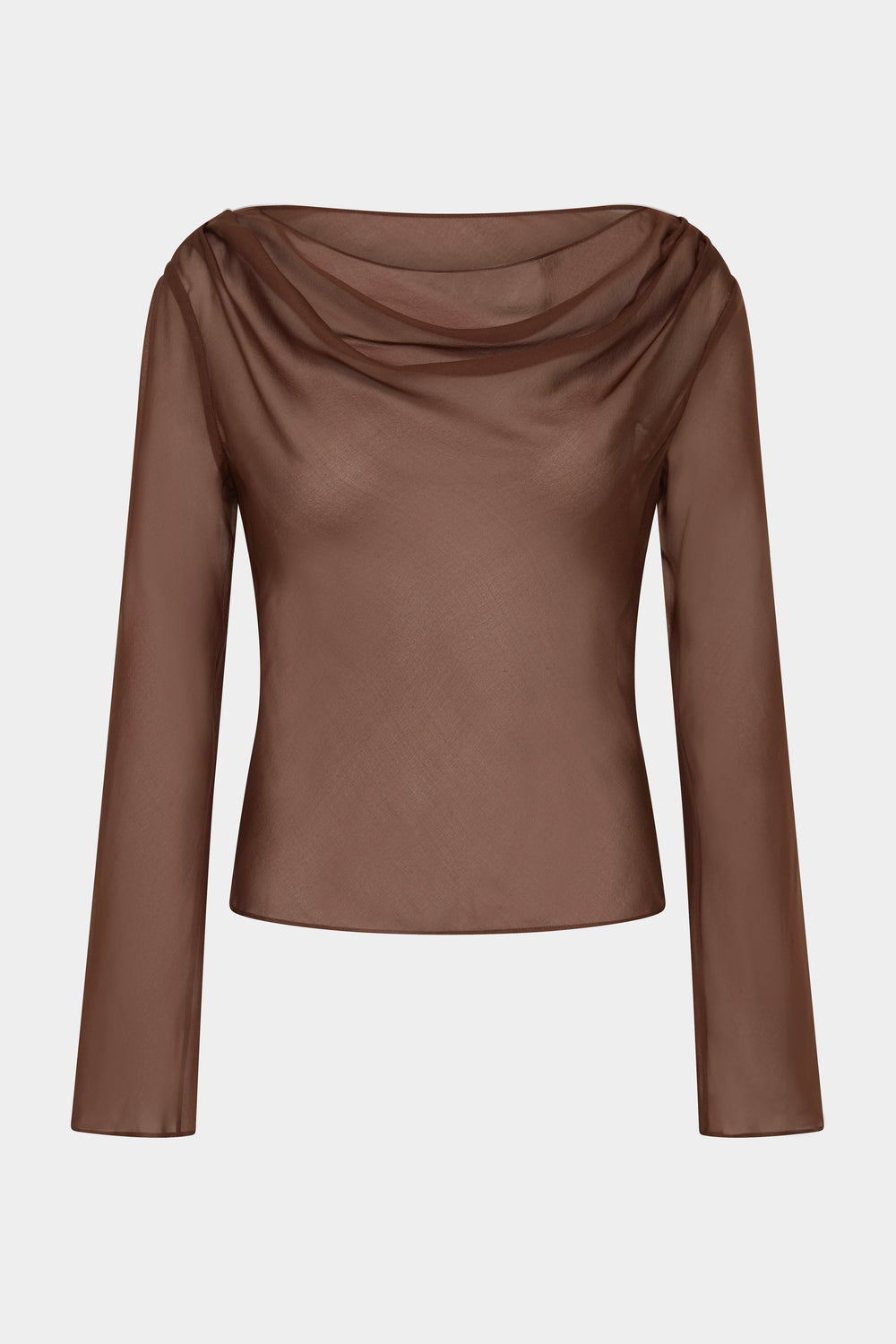 Strobe Long Sleeve Cowl Top