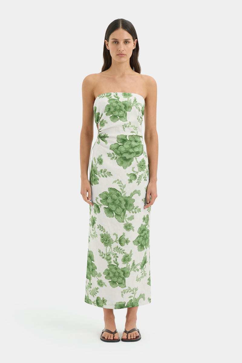 Gardella Strapless Midi Dress