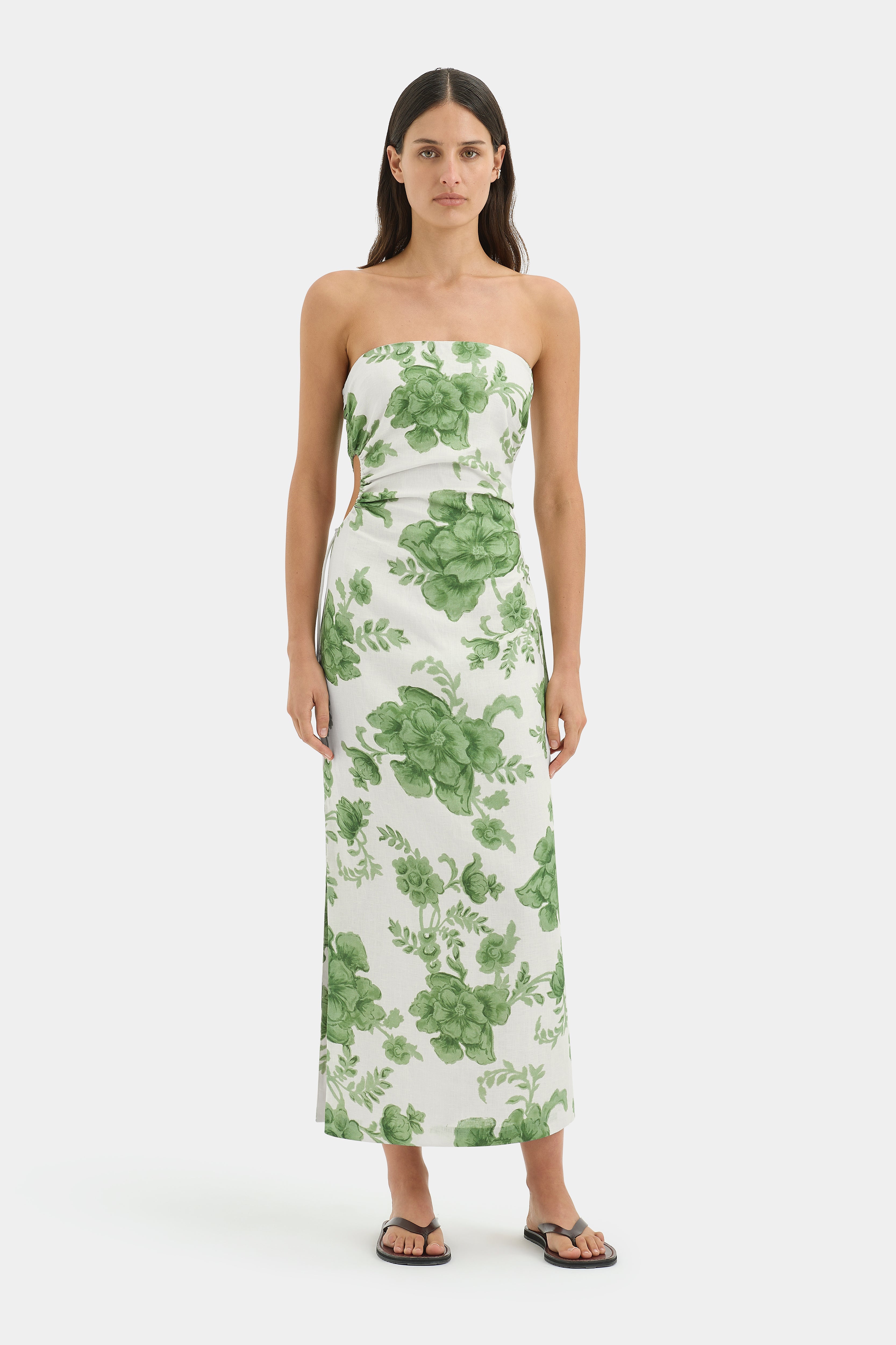 Gardella Strapless Midi Dress