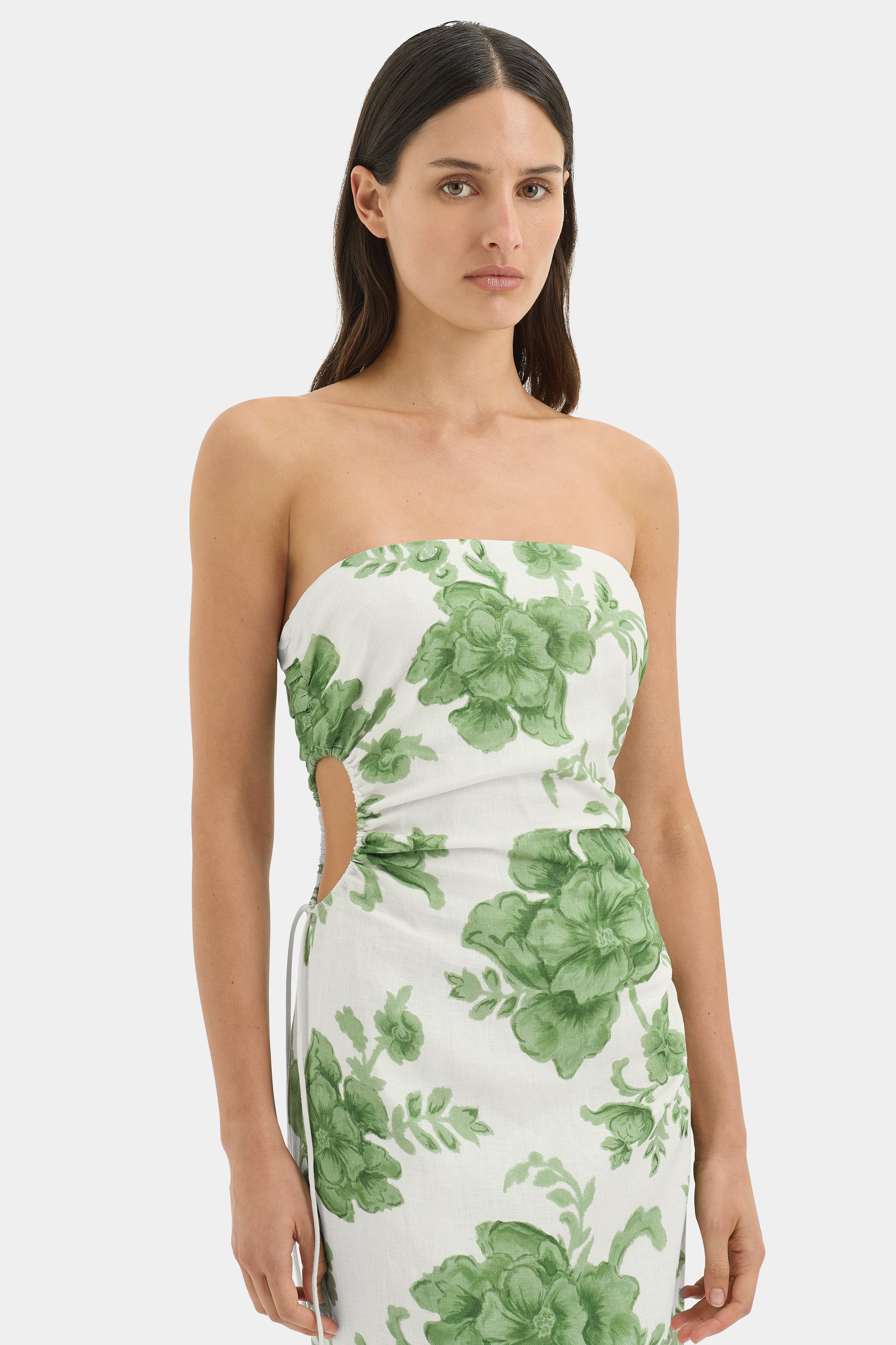 Gardella Strapless Midi Dress