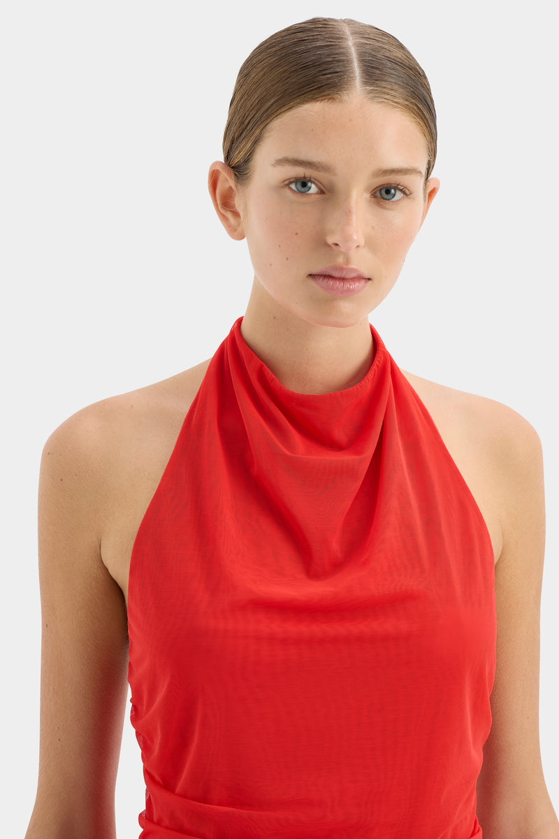 Jacques Mesh Halter Top