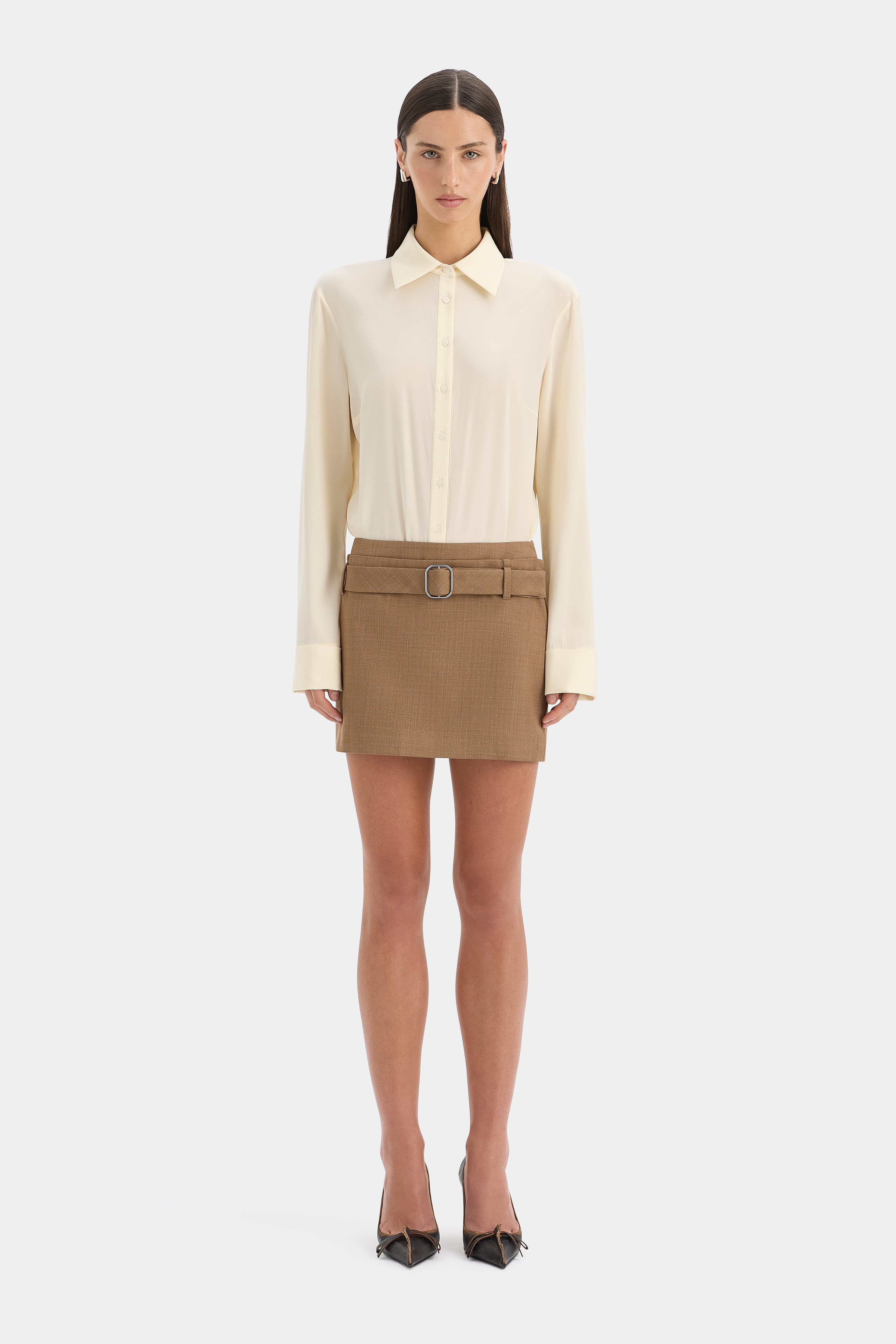 Bastille Belted Mini Skirt
