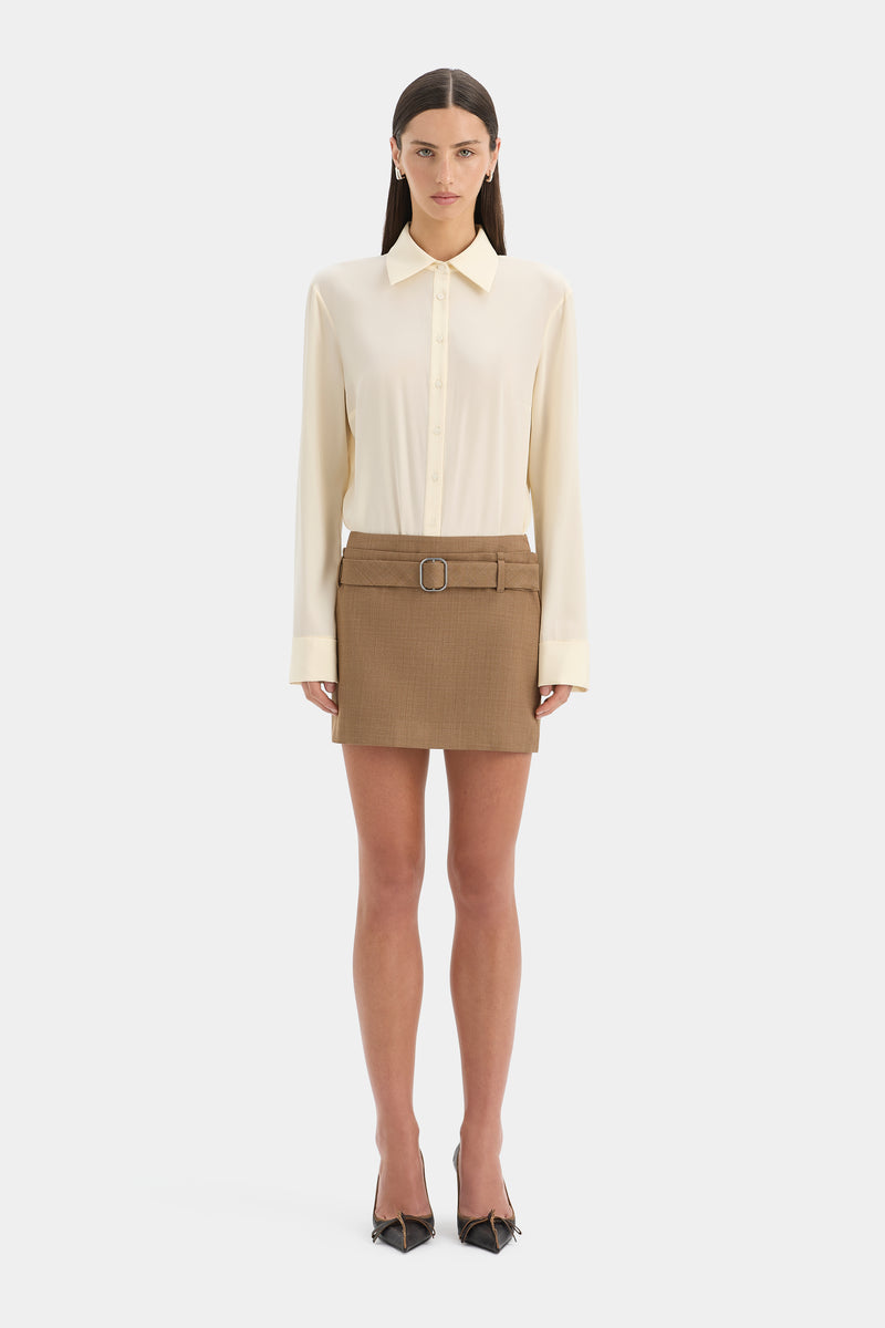 Bastille Belted Mini Skirt