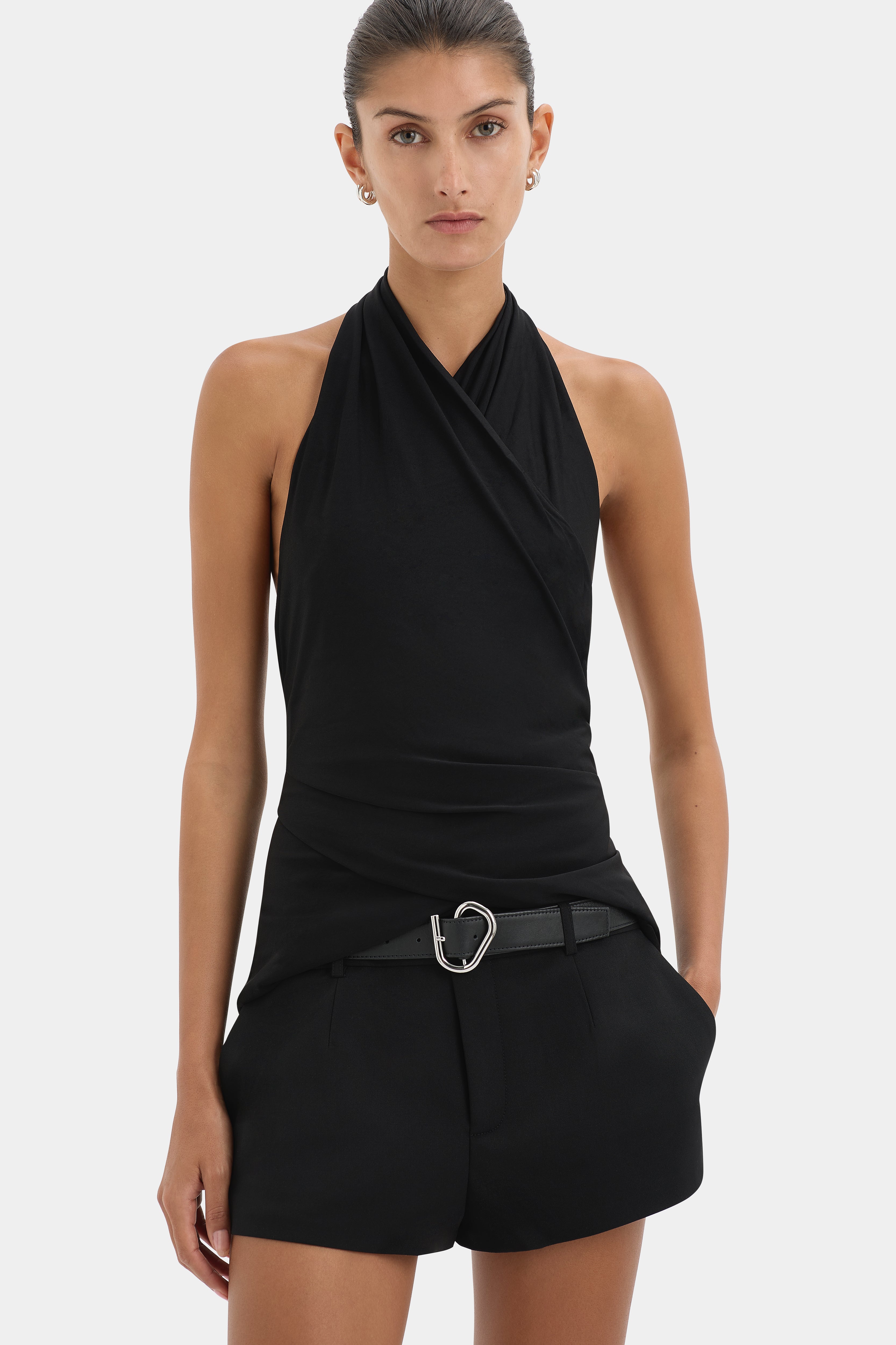 Matheo Draped Halter Top