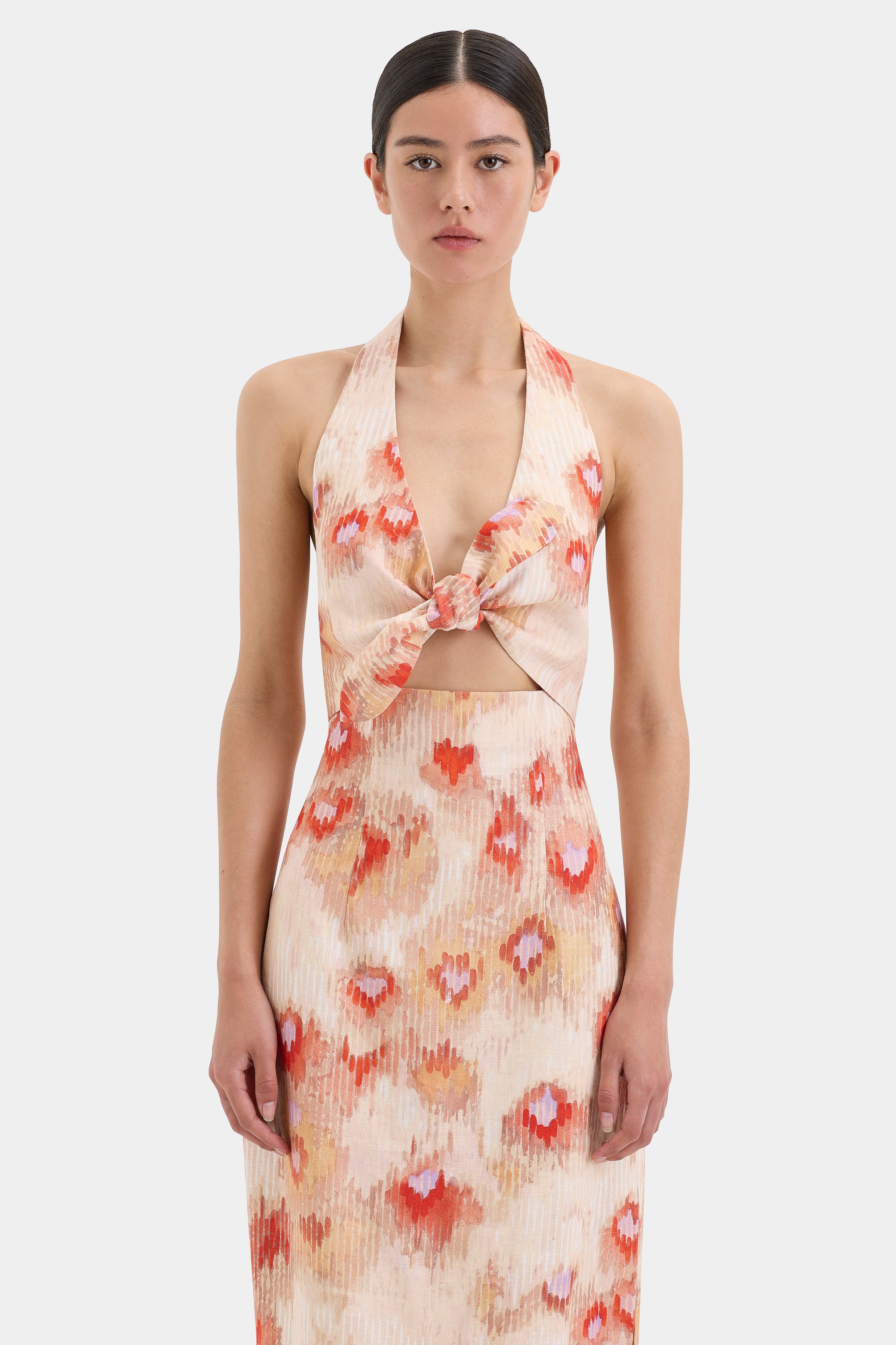 Fiorella Tie Midi Dress