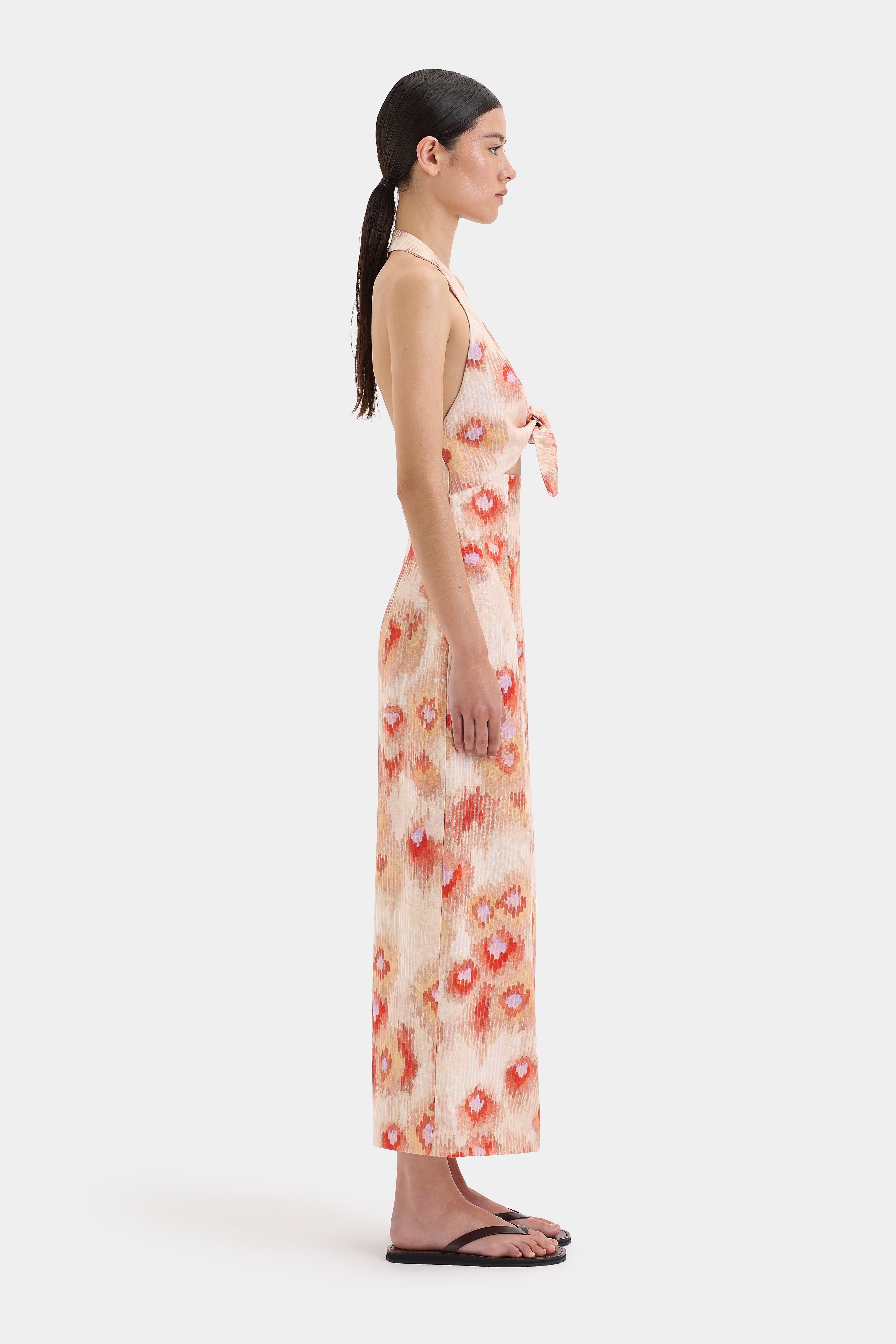 Fiorella Tie Midi Dress