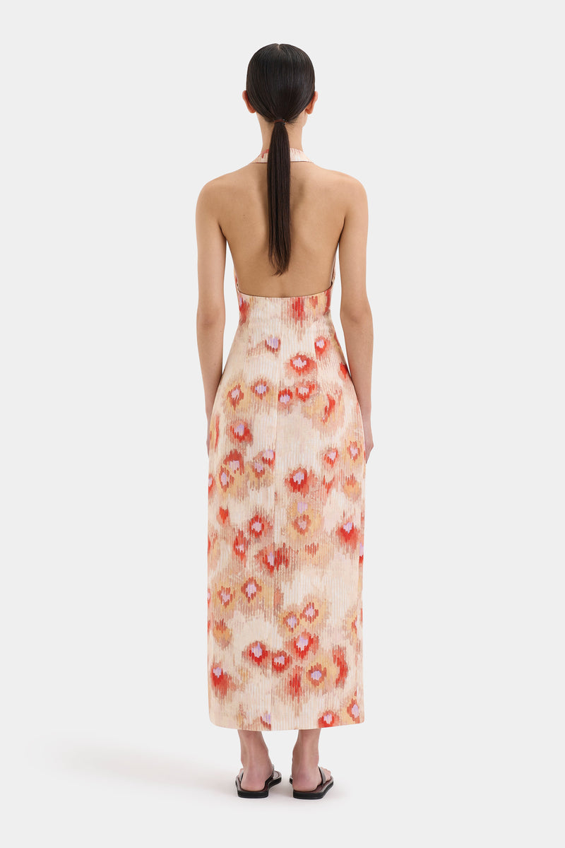 Fiorella Tie Midi Dress