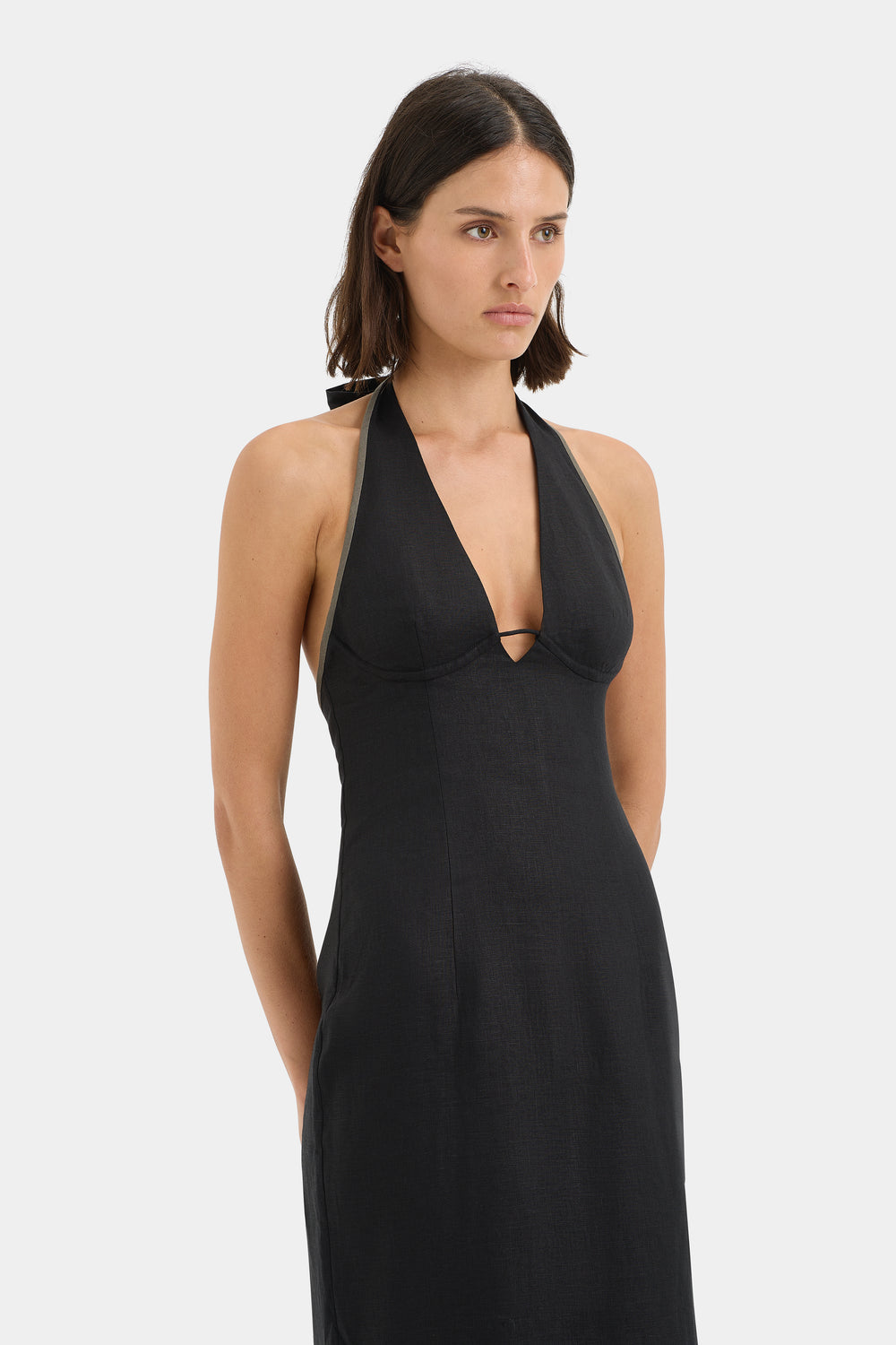 Violet Halter Midi Dress