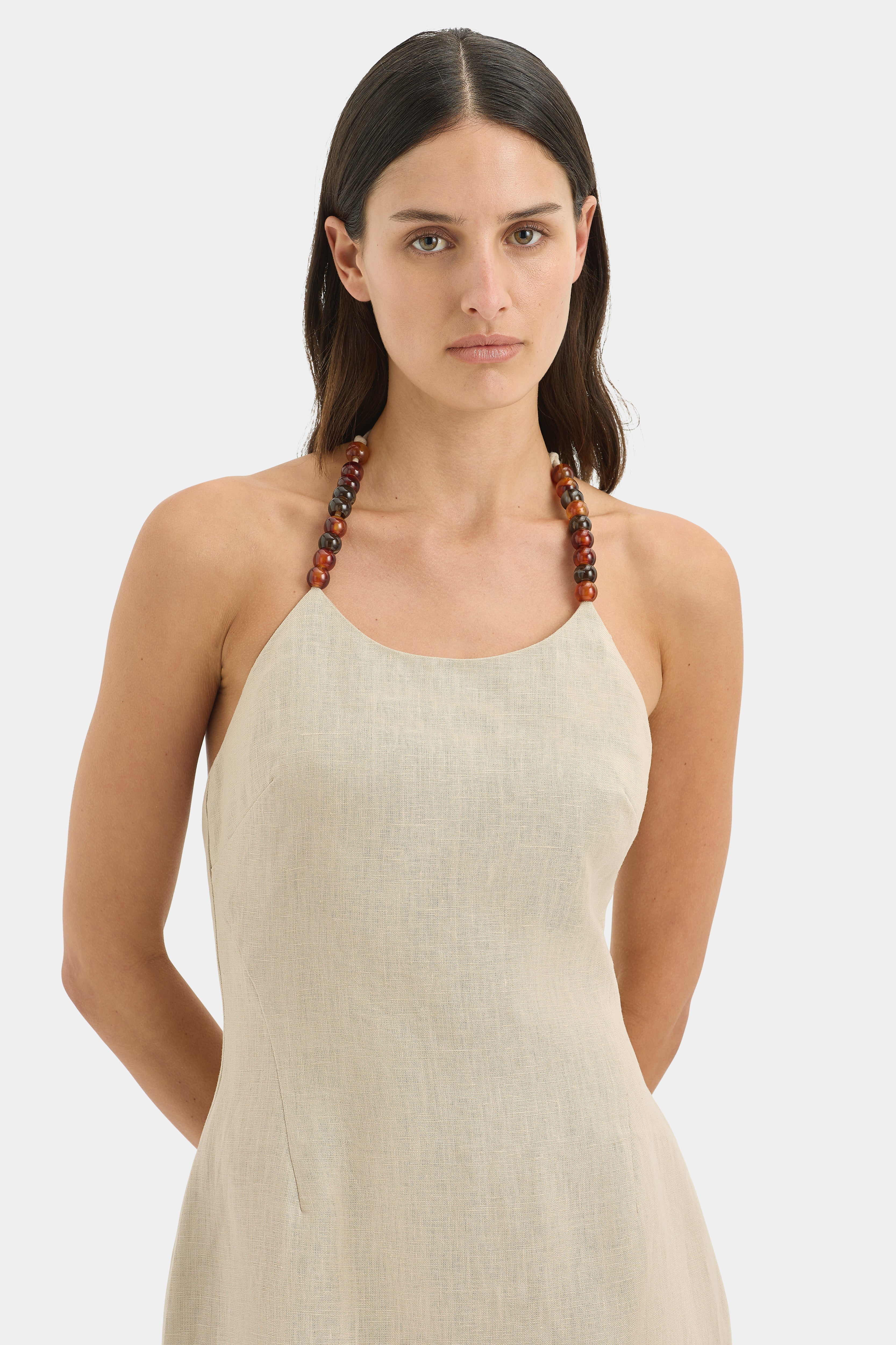 Moretti Halter Mini Dress