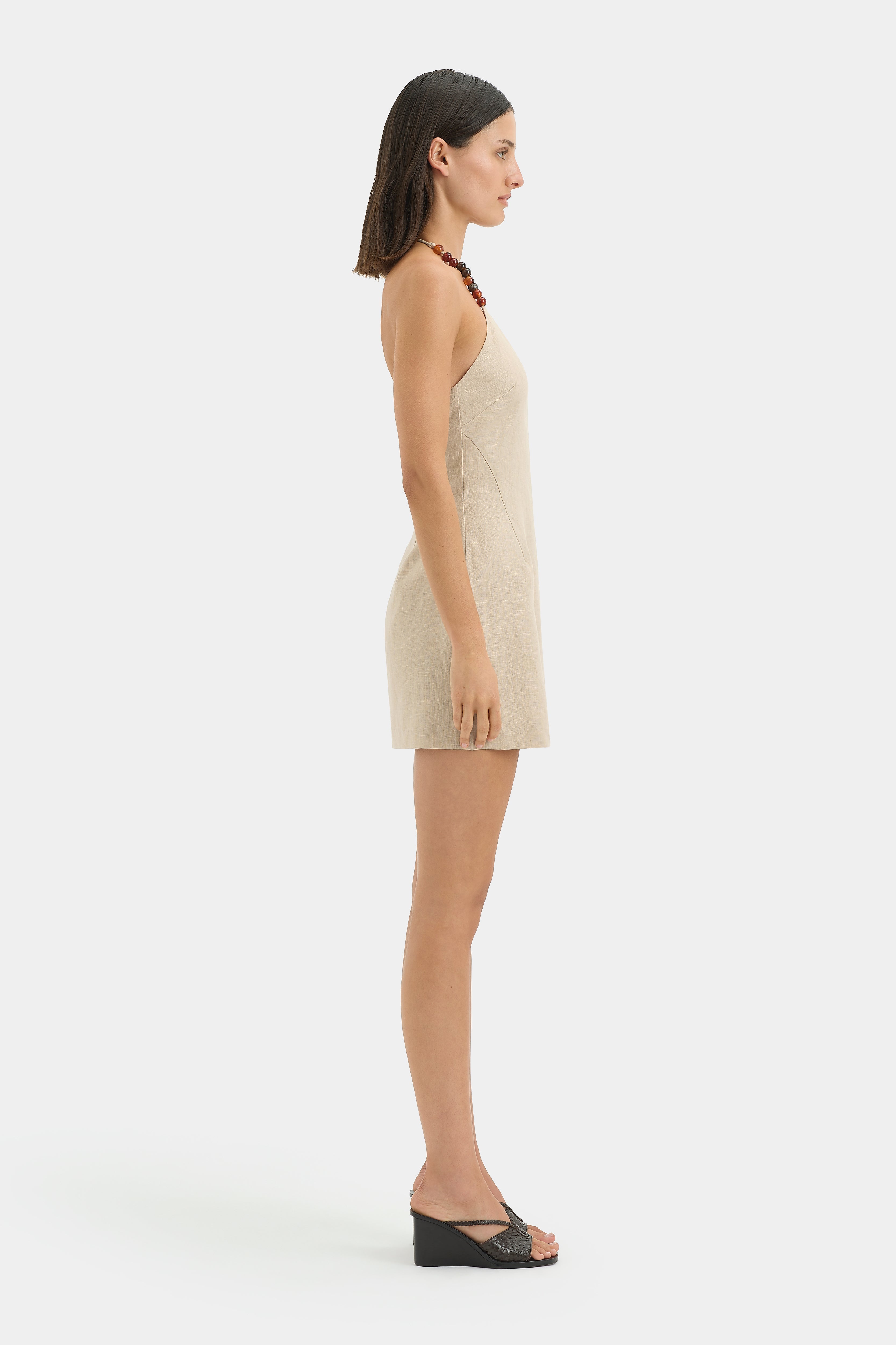 Moretti Halter Mini Dress