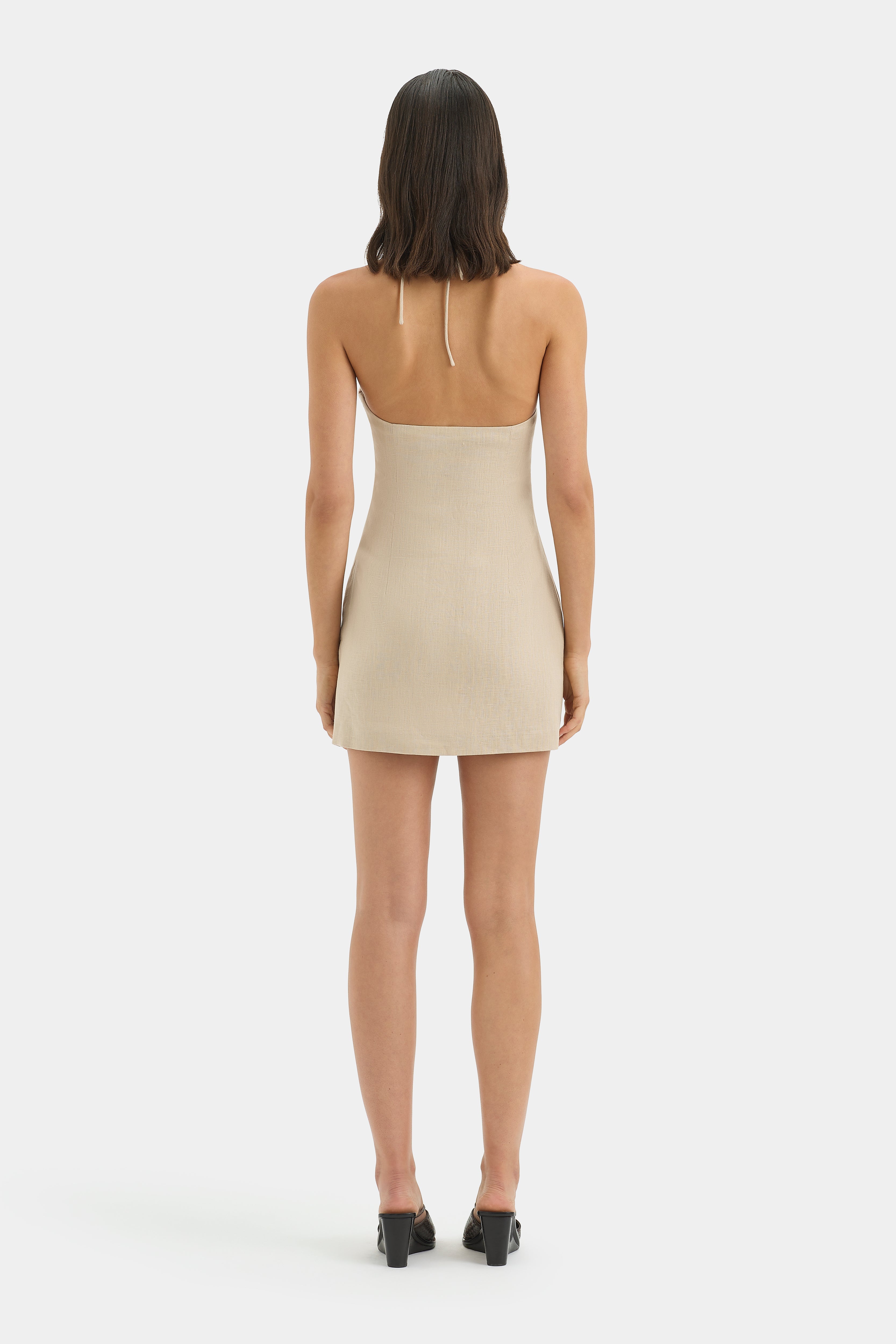 Moretti Halter Mini Dress