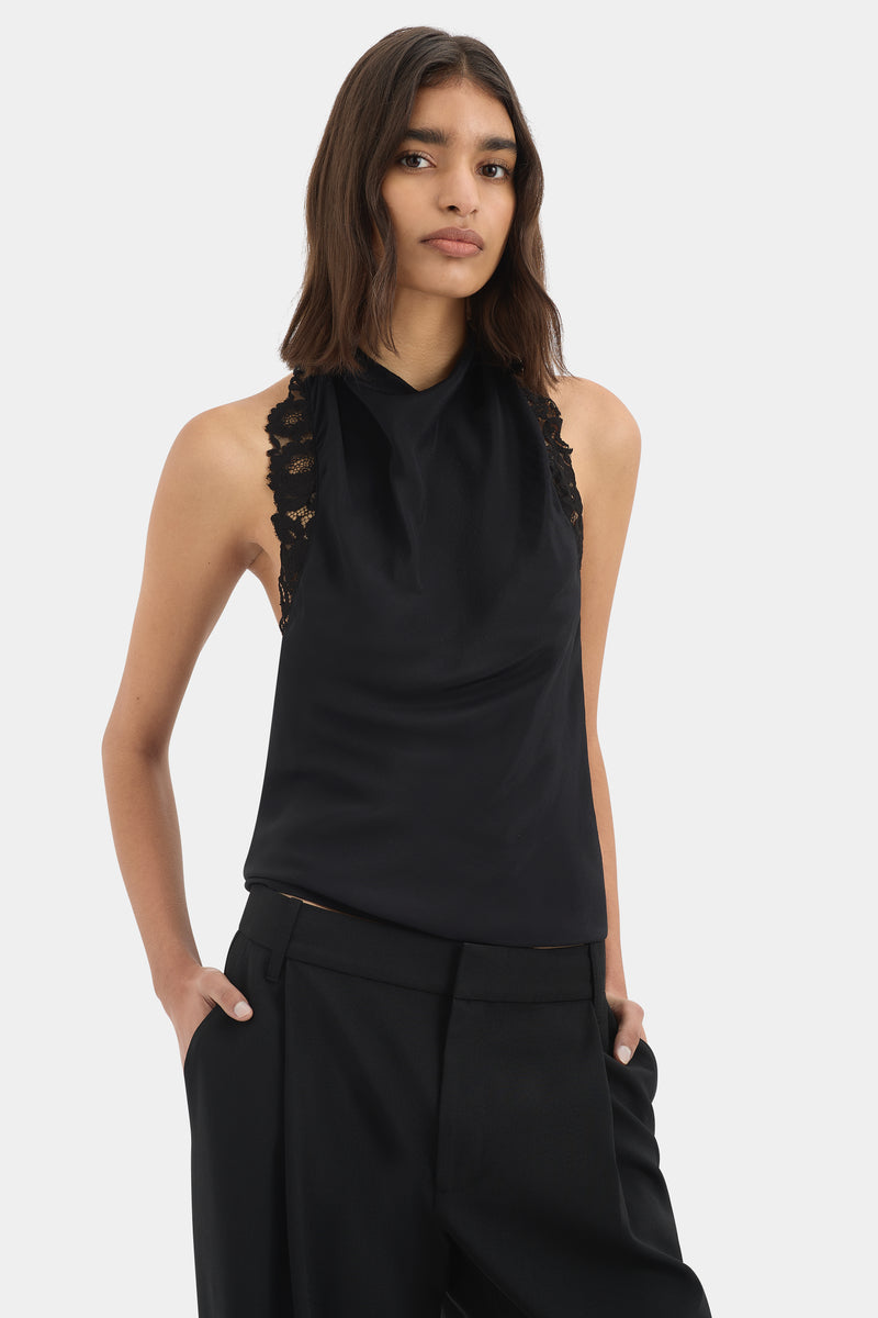 Noria Halter Tie Top