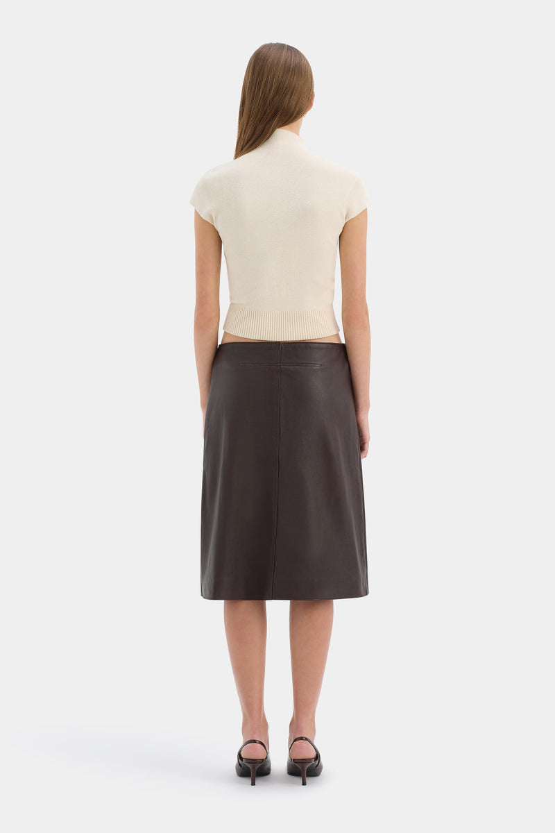 Tomi Wrap Midi Skirt