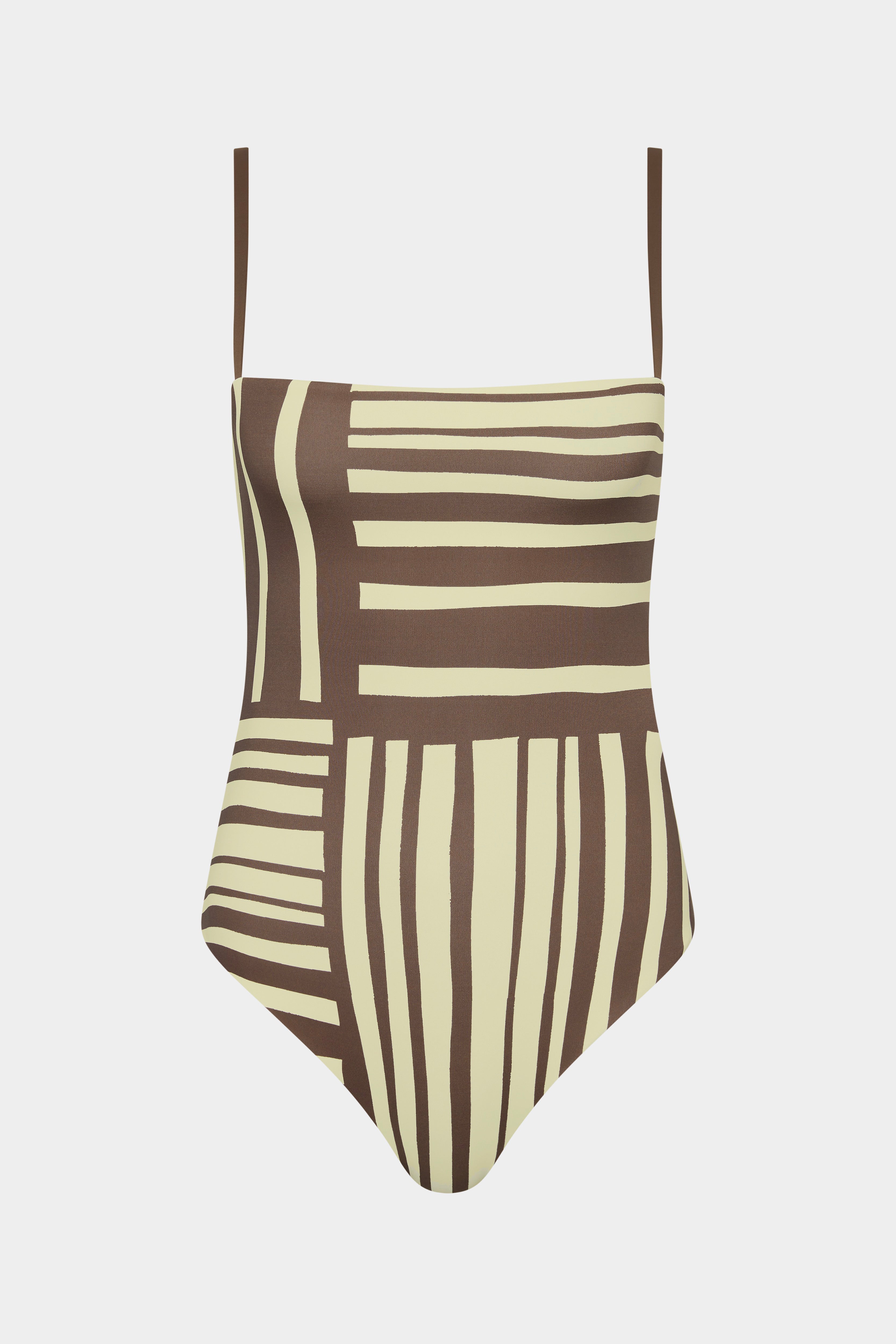 Linocut Beaded One Piece