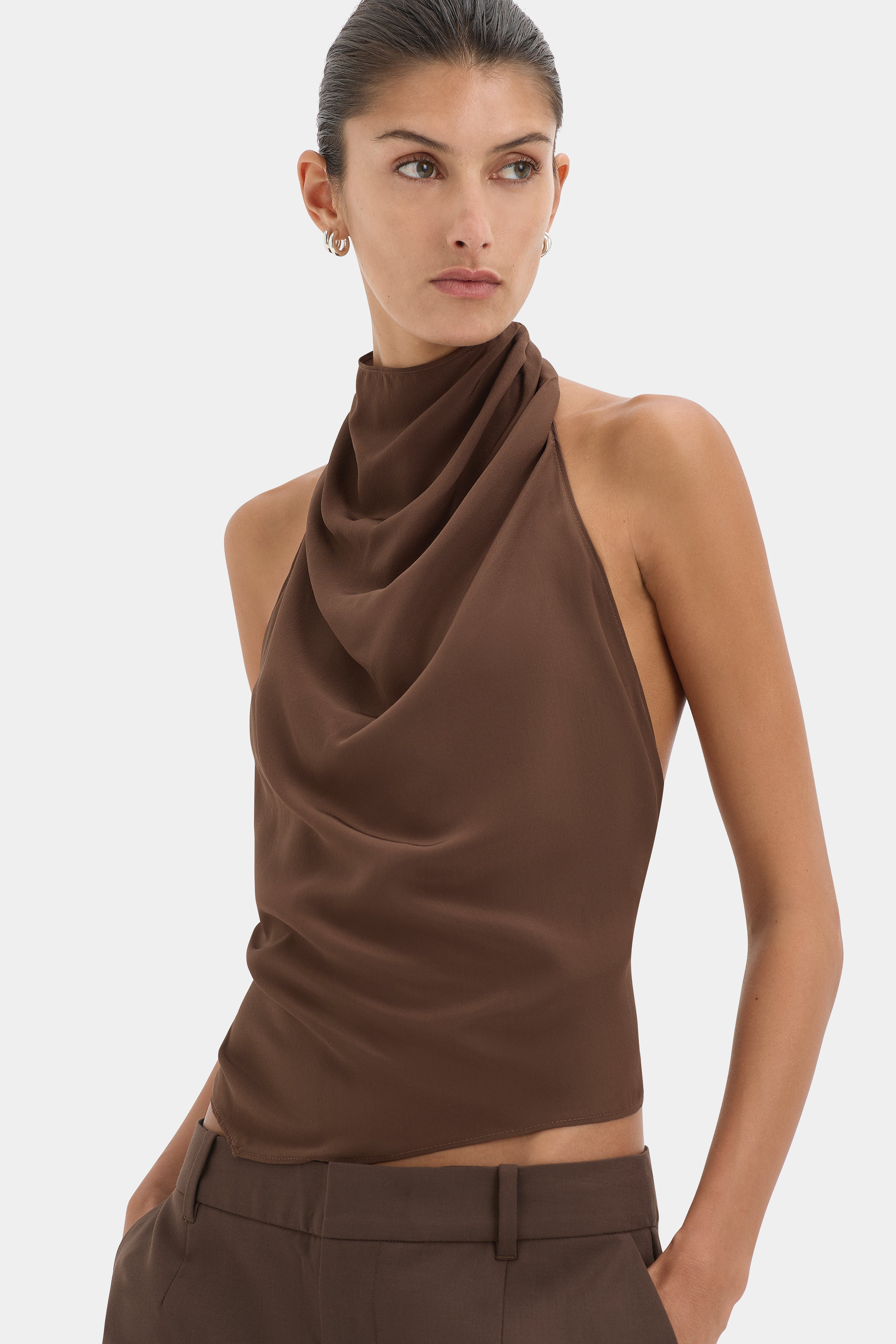 Rioja Halter Scarf Top