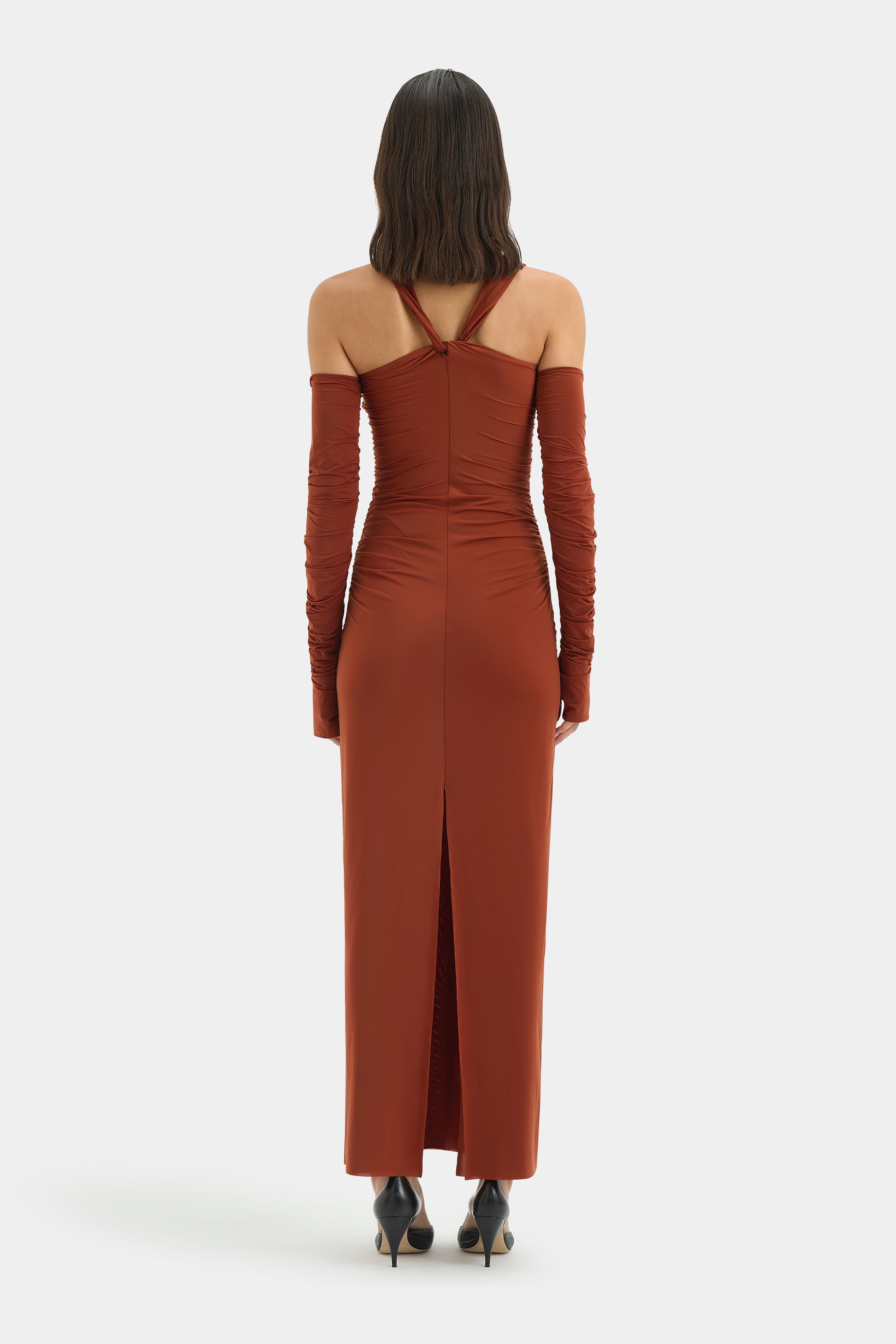 Rosseli Gathered Midi Dress