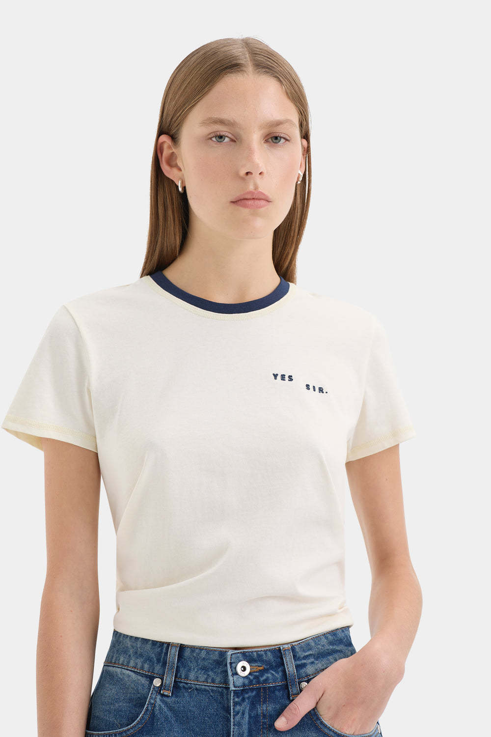Yes SIR. Crew Neck Tee
