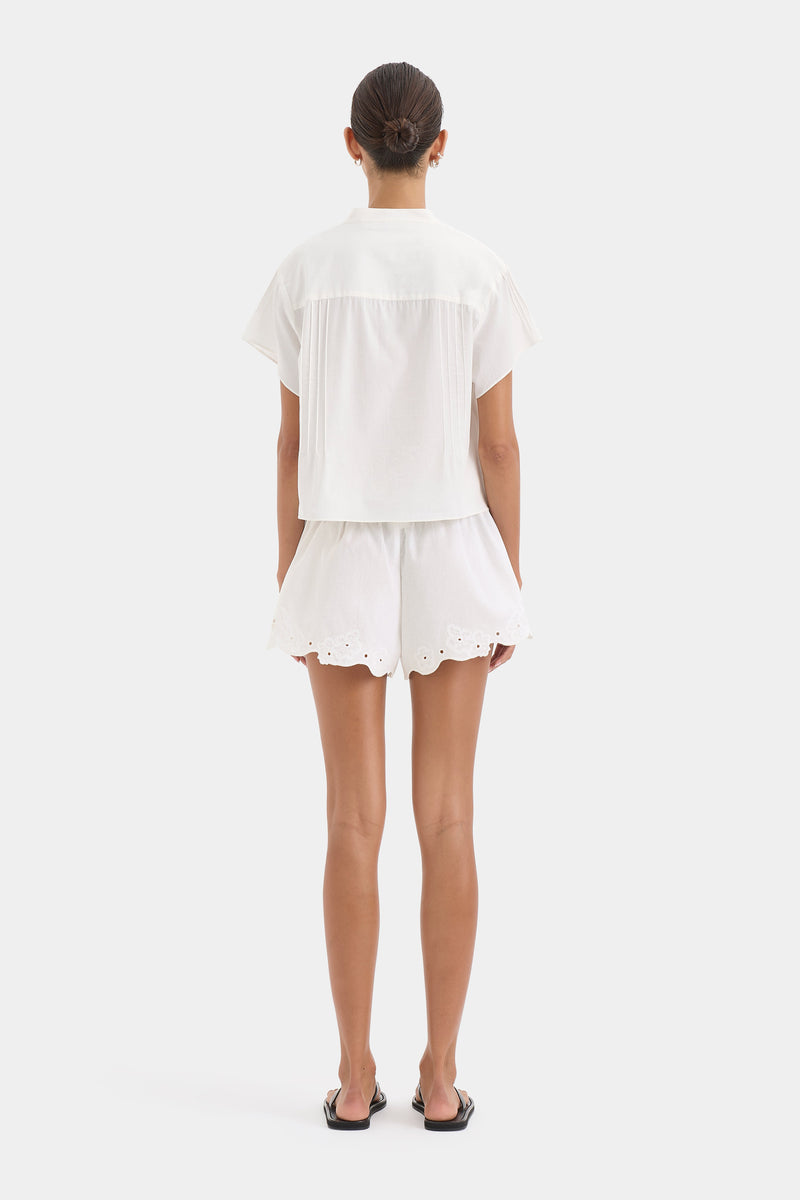 Beatrice Pintuck Top