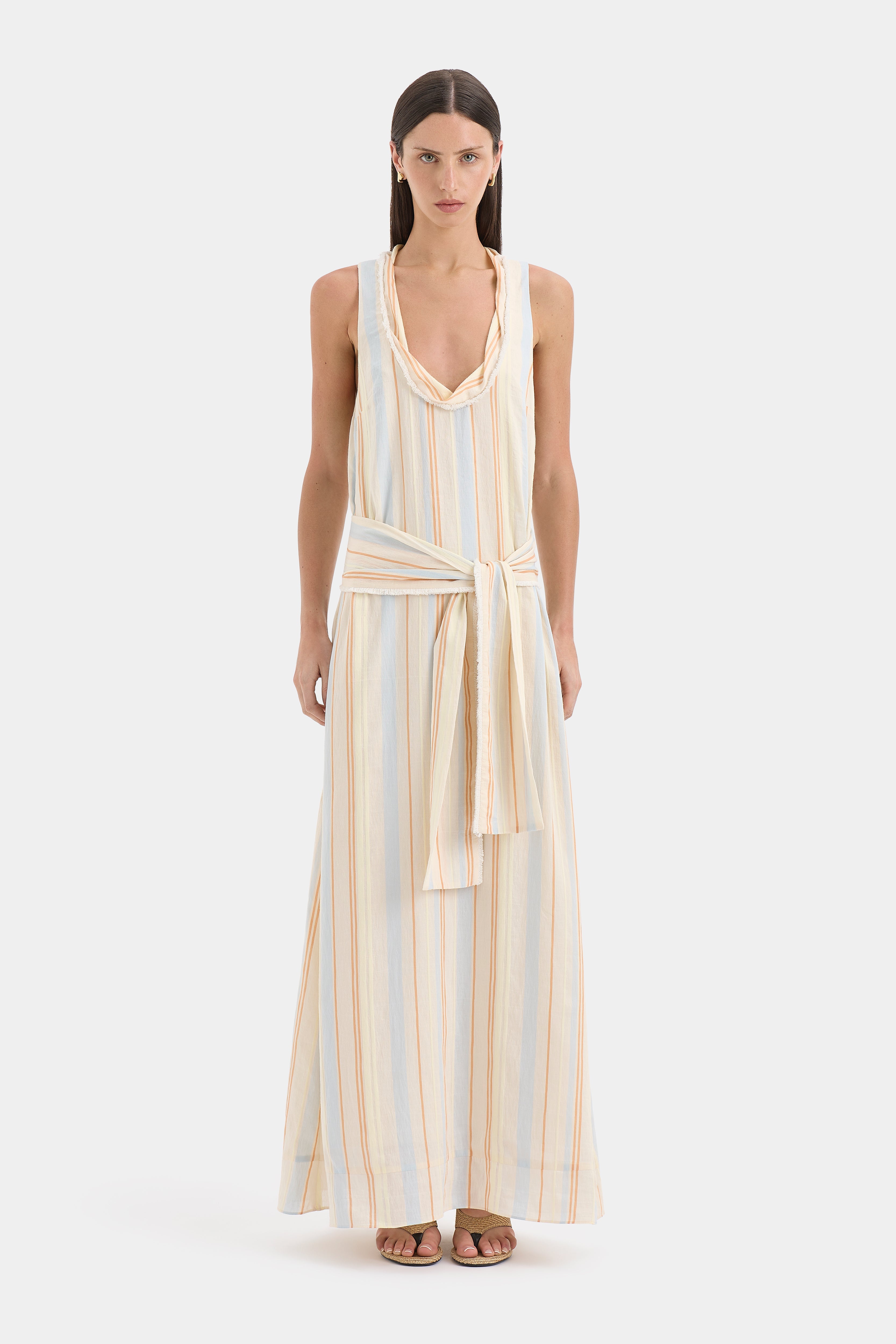 Pernille Scoop Neck Maxi Dress