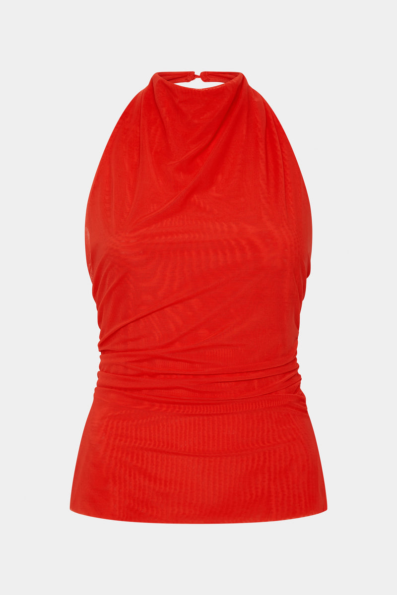 Jacques Mesh Halter Top