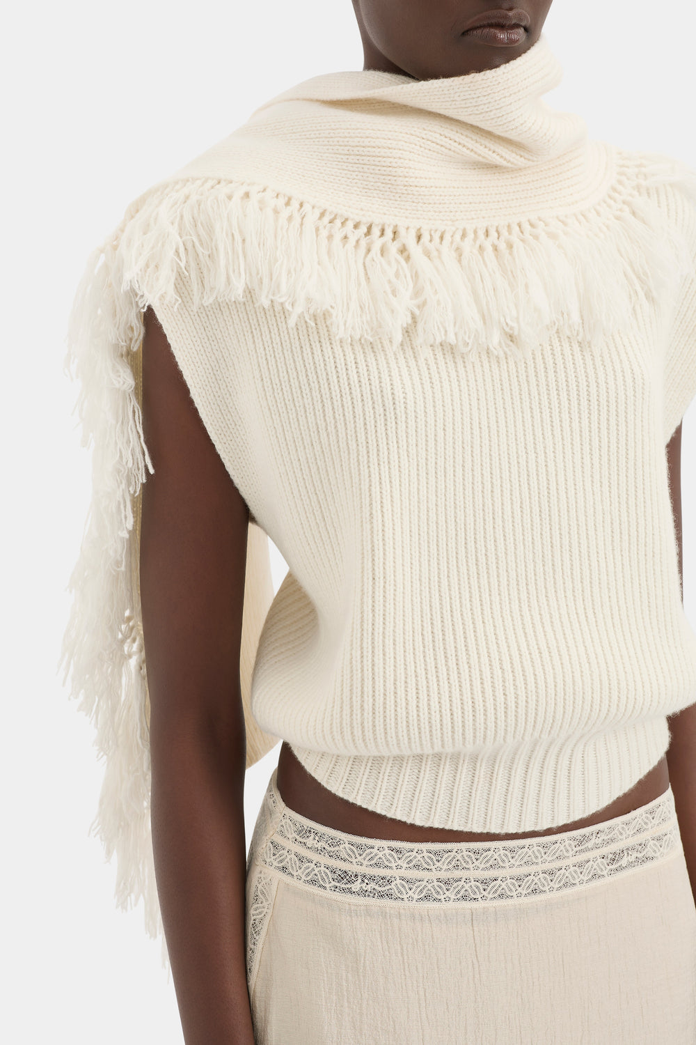 Livae Knitted Scarf Top