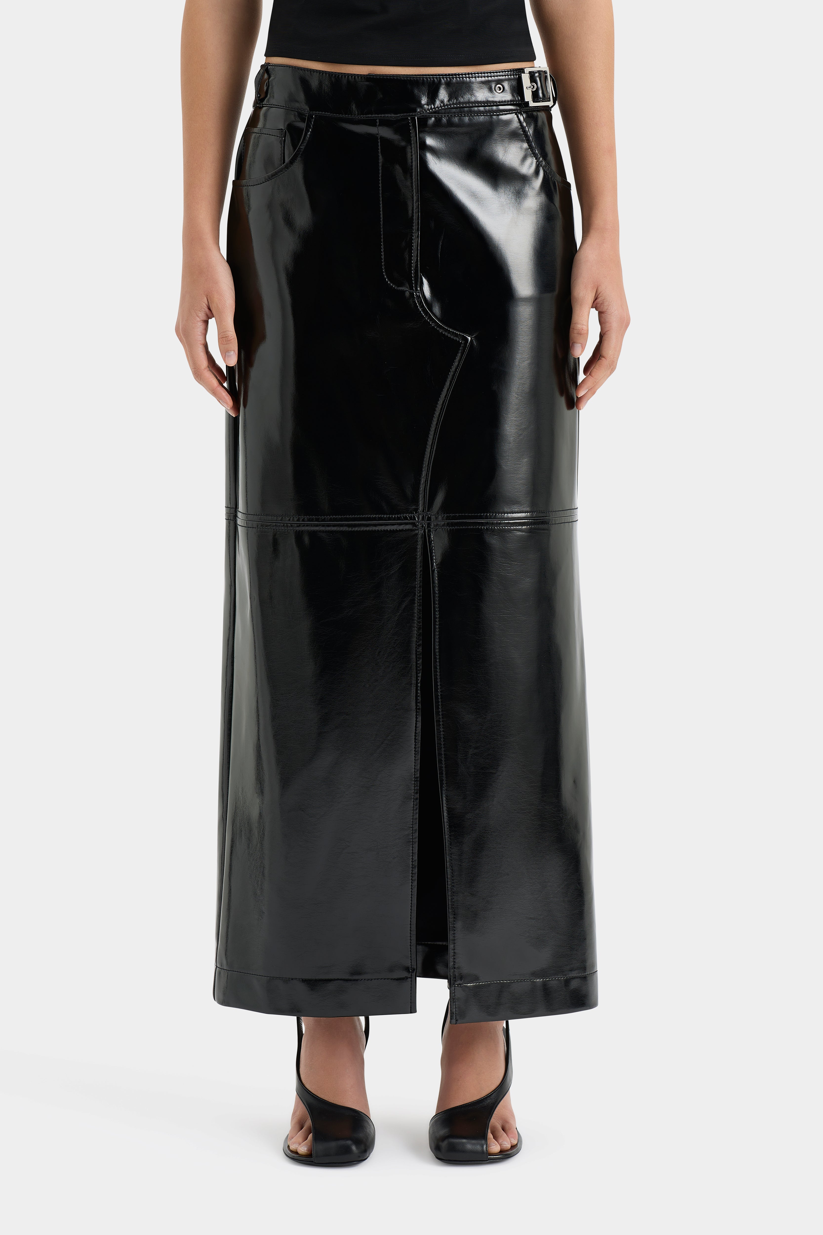 Midnight Belted Skirt