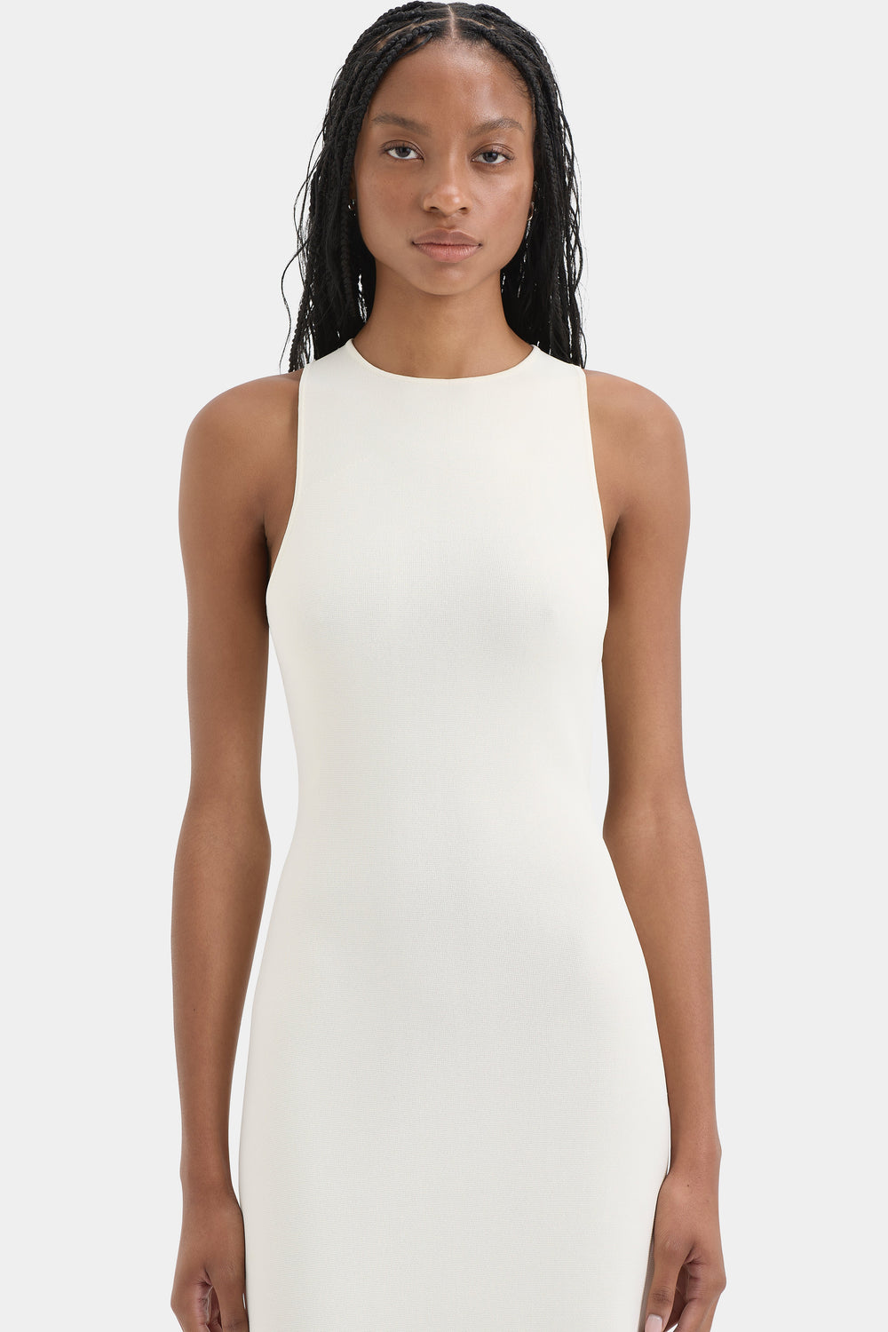 Sabah Cross Back Midi Dress