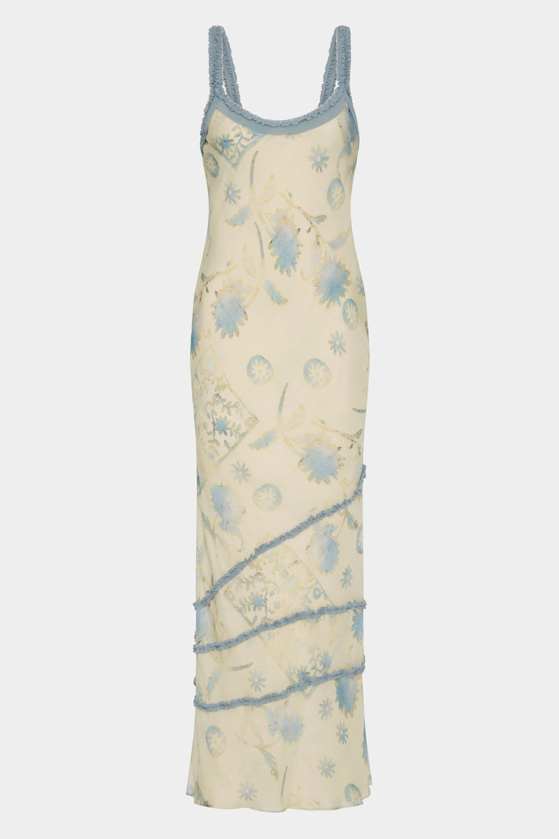 Cecile Ruffle Slip Dress