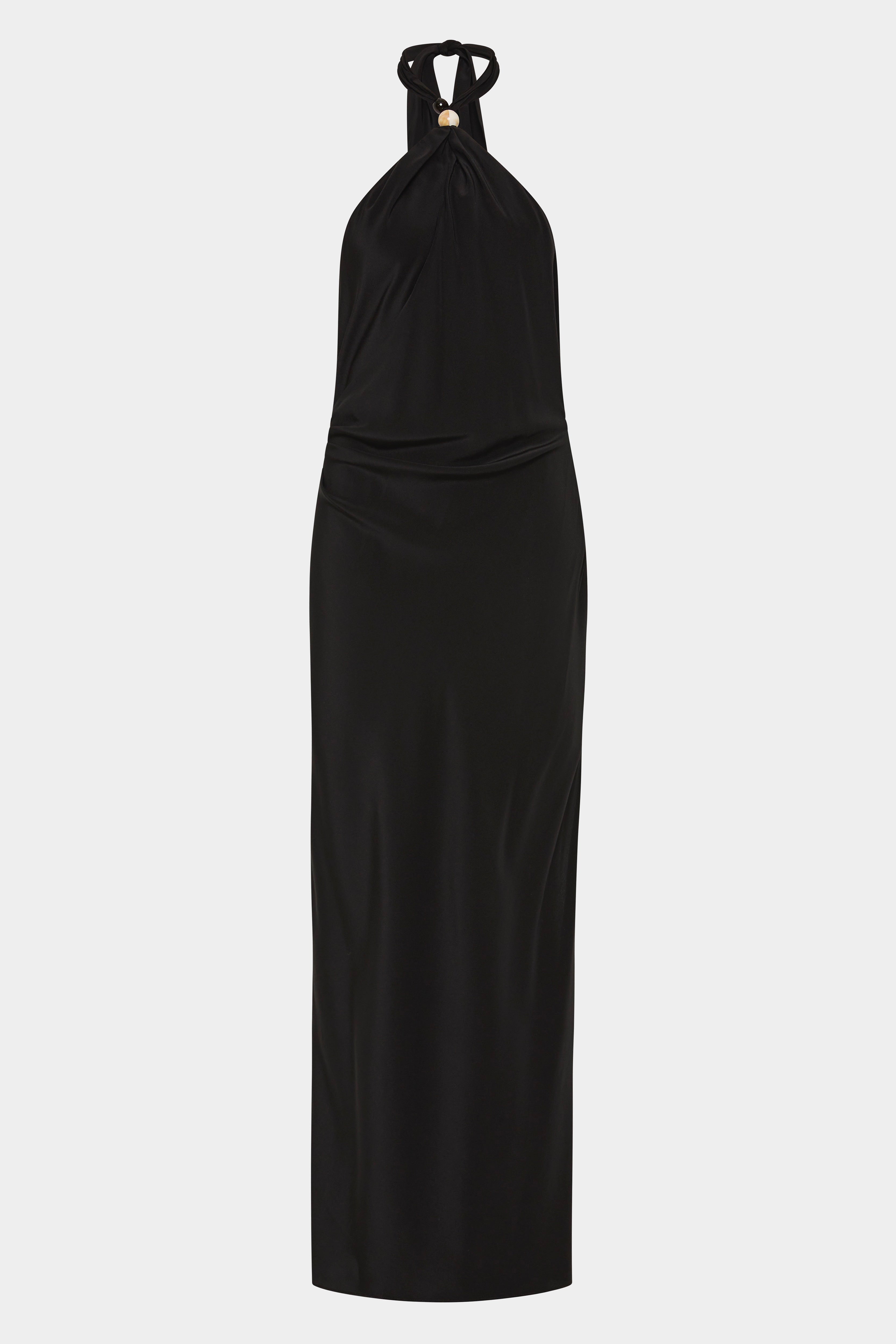 Rioja Halter Scarf Maxi Dress