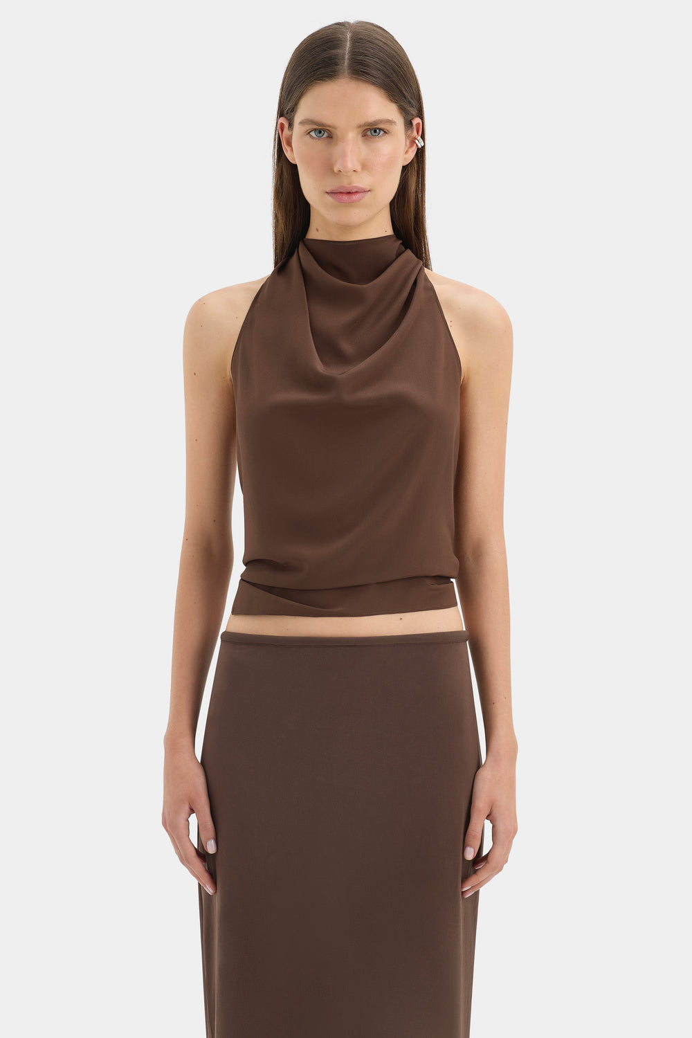 Rioja Halter Scarf Top