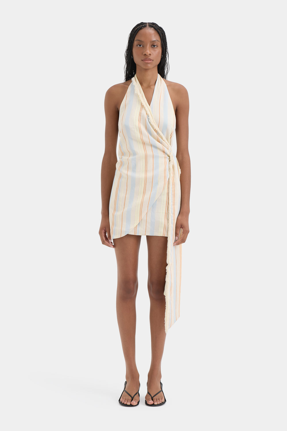 Pernille Wrap Halter Mini Dress