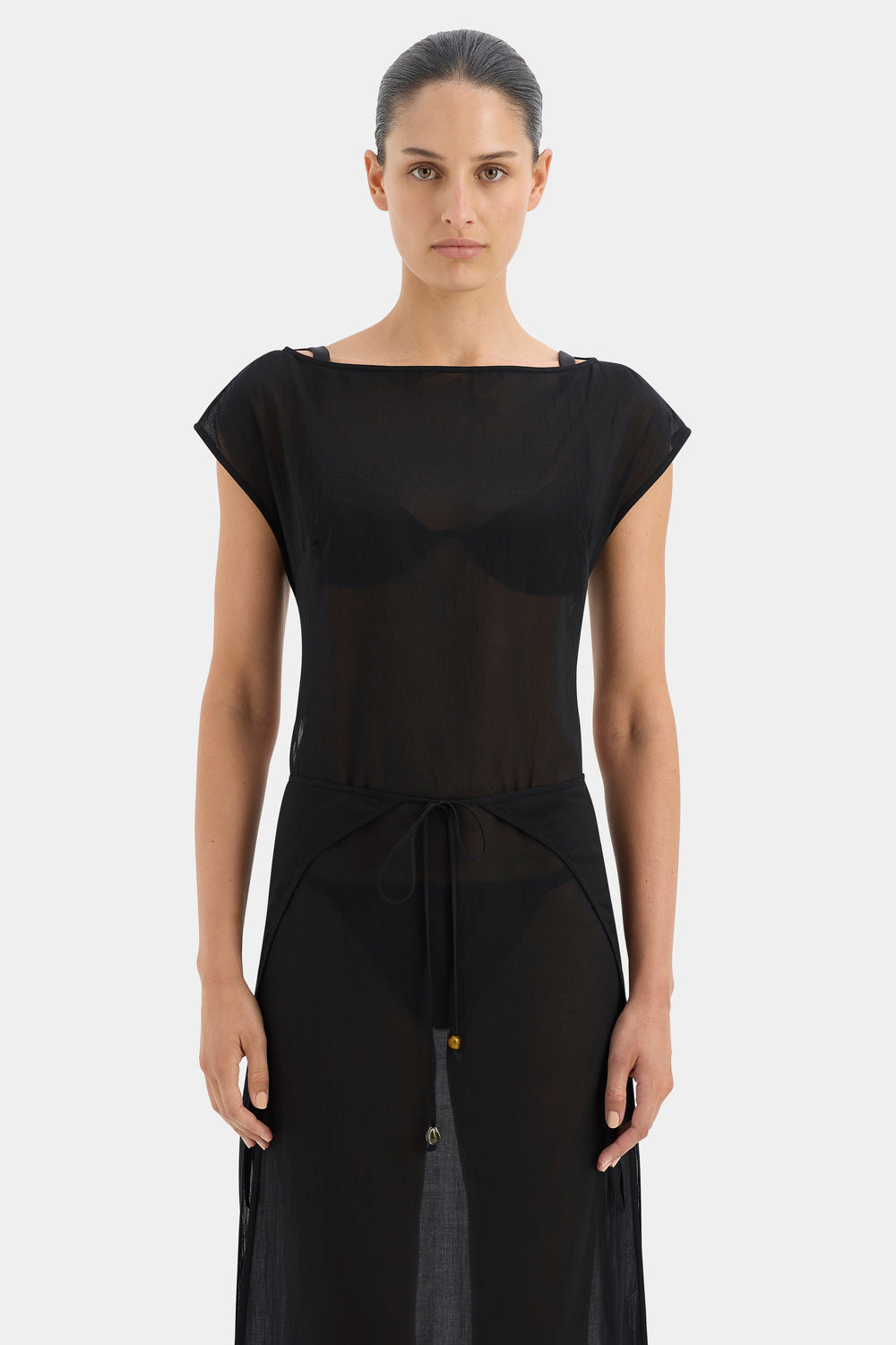 Blair Beaded Overlap Dress