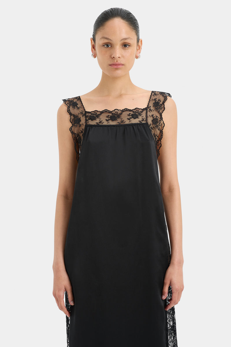 Aries Square Neck Lace Slip