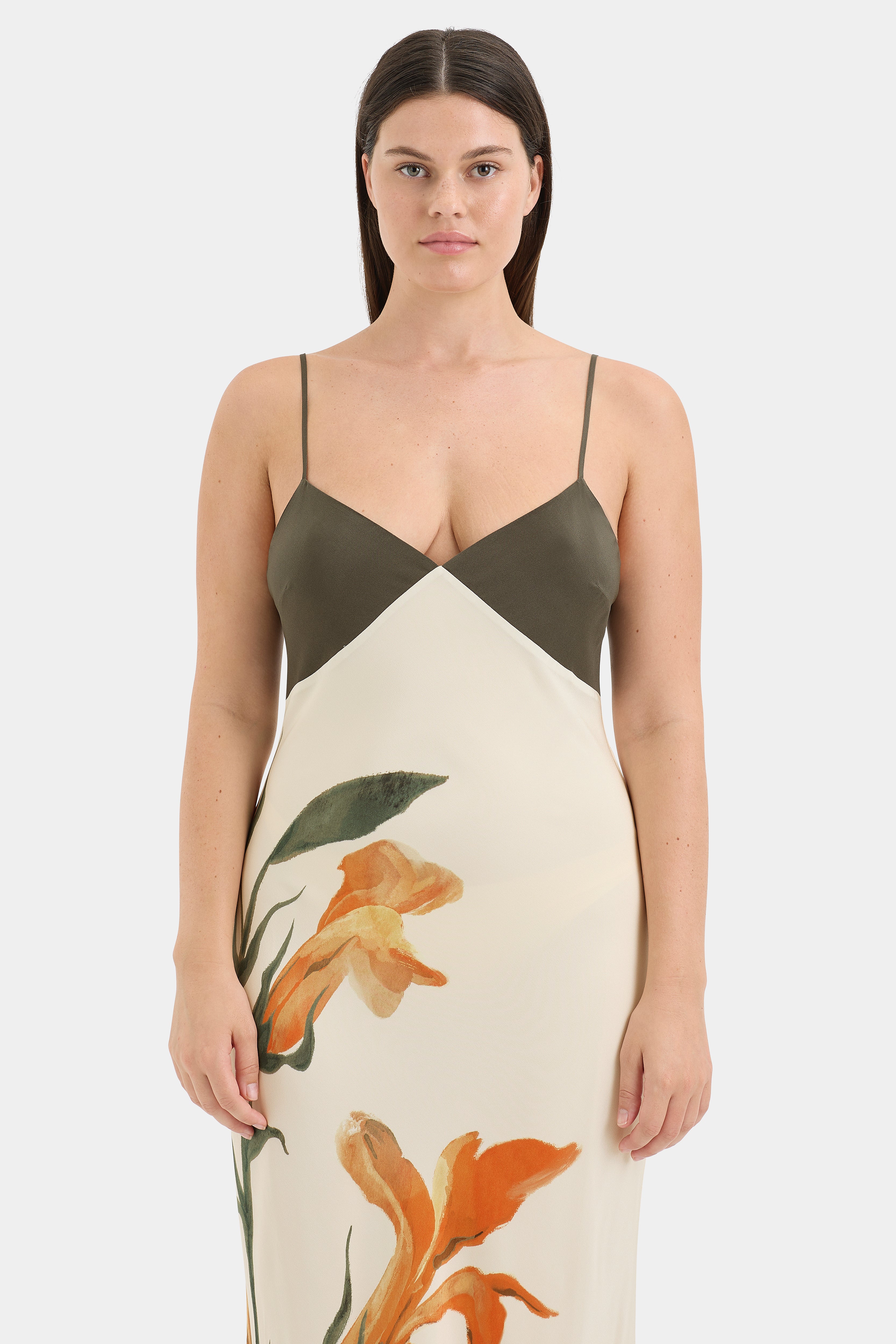 Constance V Neck Slip Dress