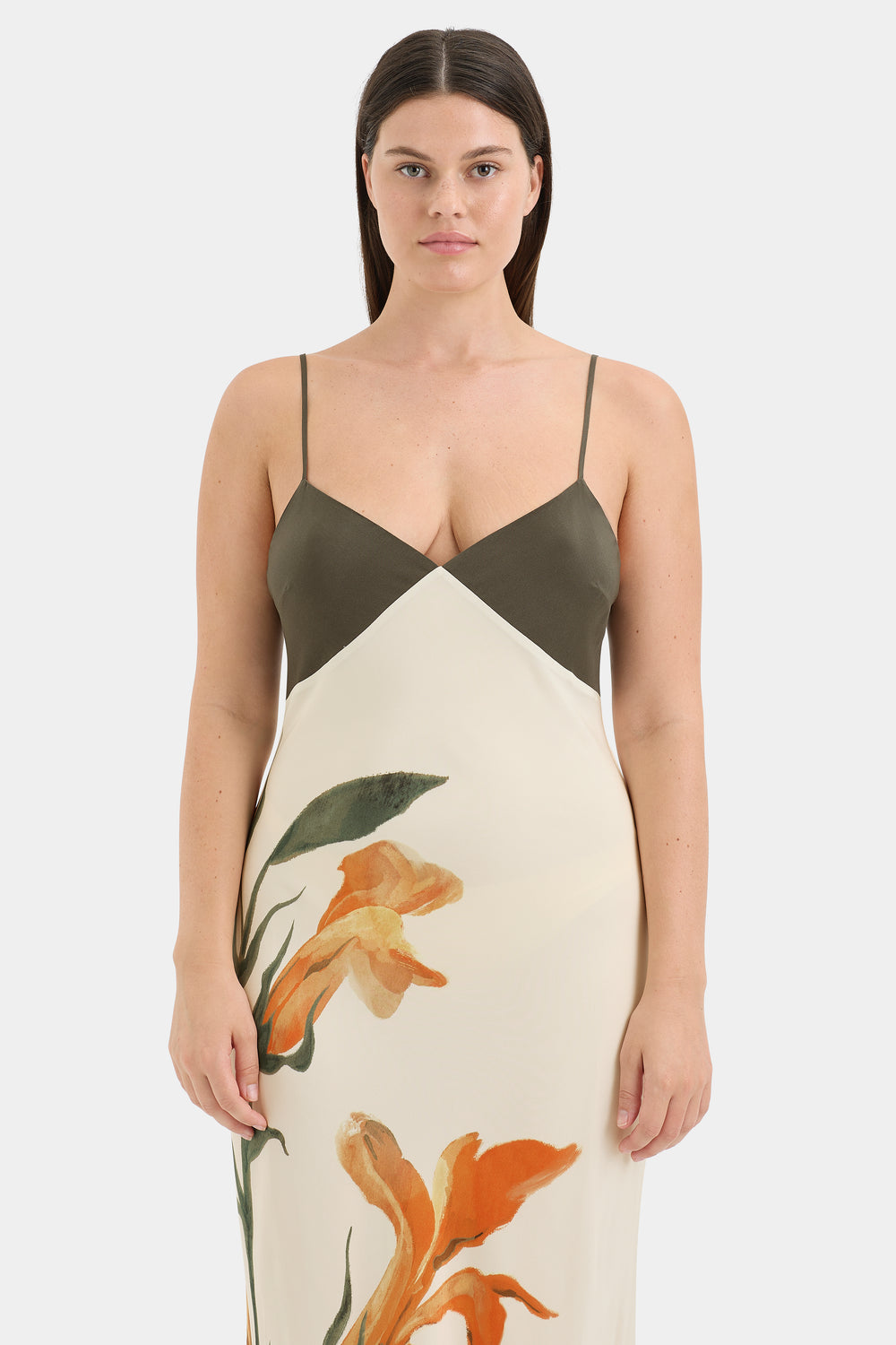 Constance V Neck Slip Dress